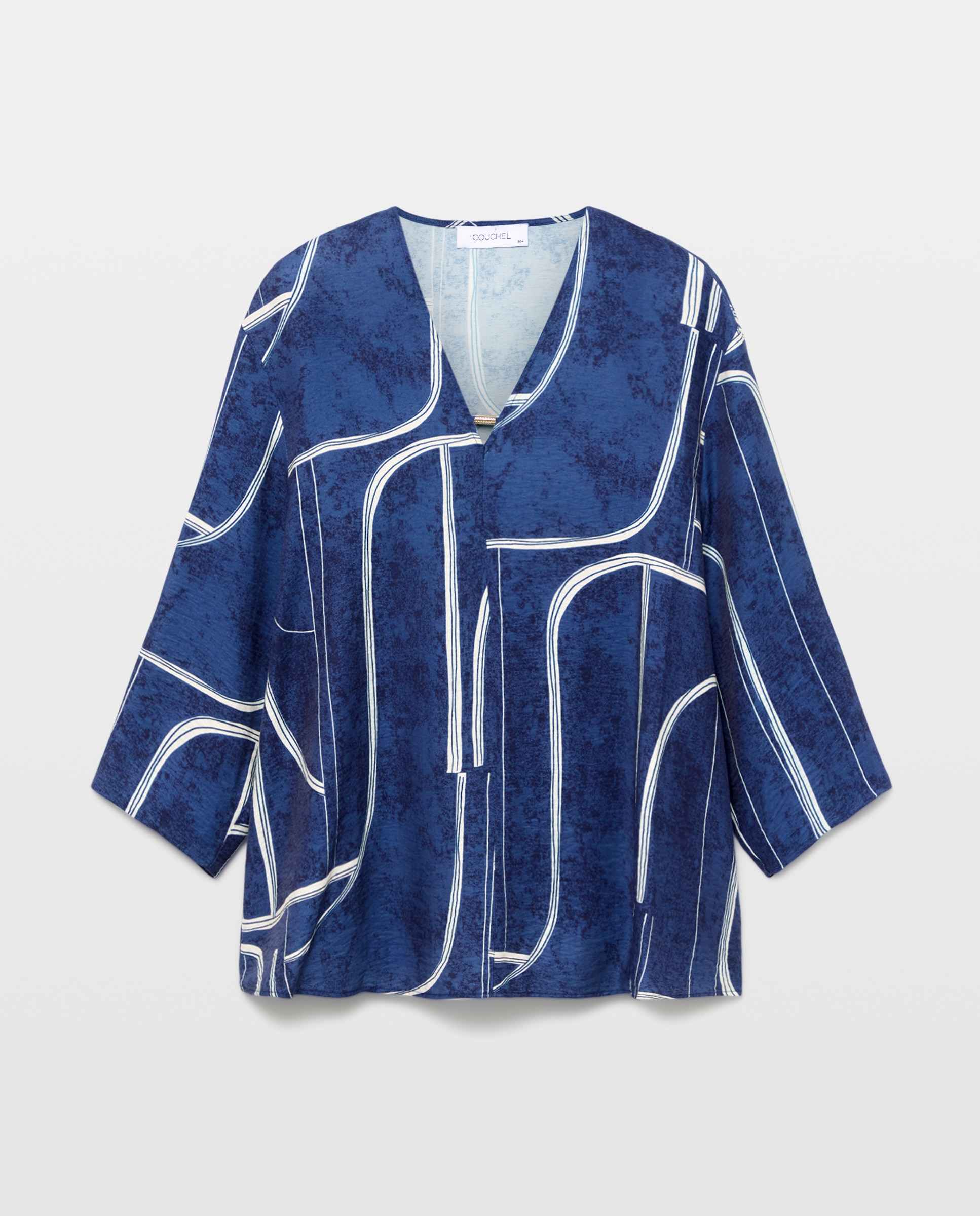 Imagen 5 de Blusa estampado tumbleado de mujer - Couchel - Azul Azul