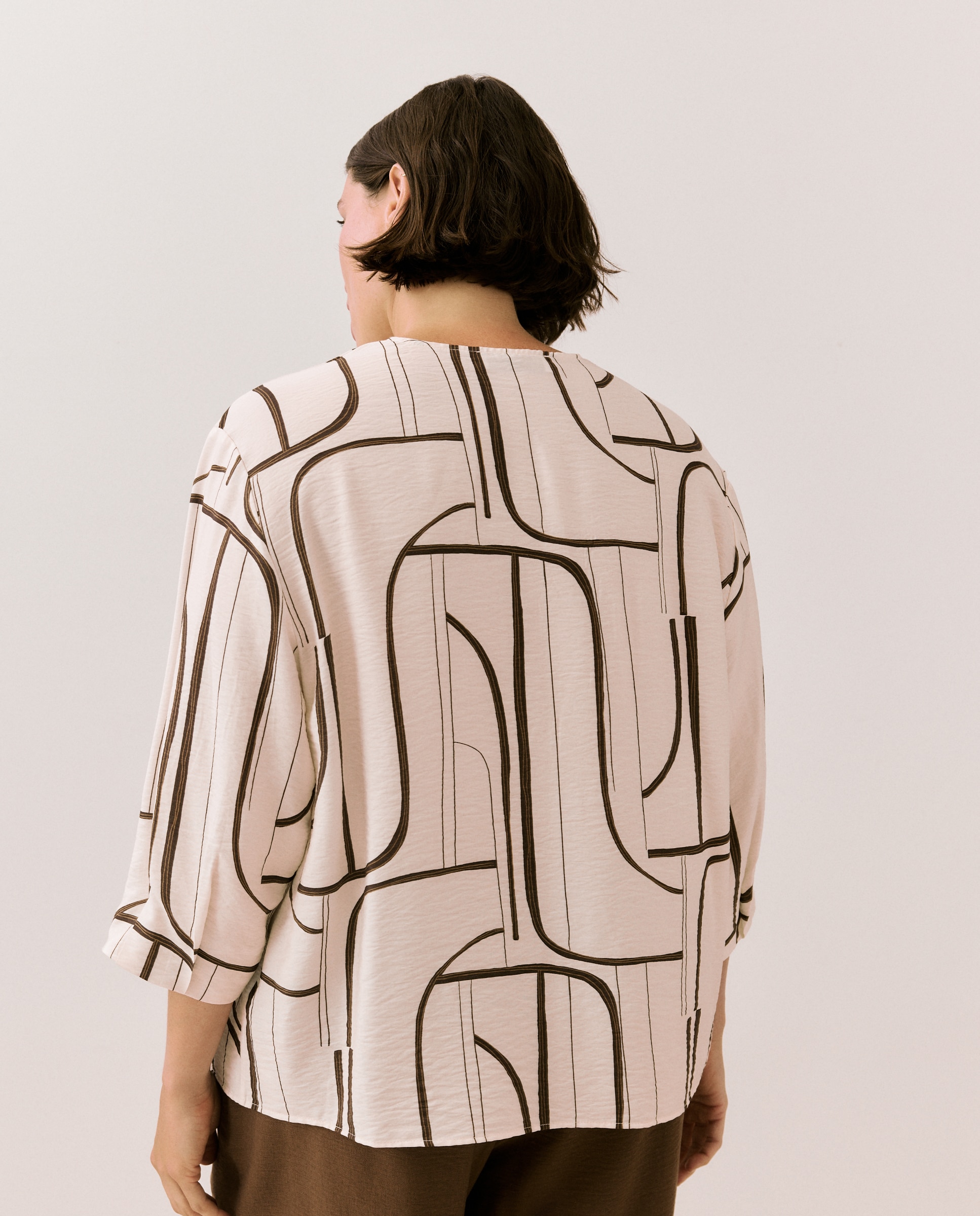 Blusa com Estampado com Lavagem Branco-4