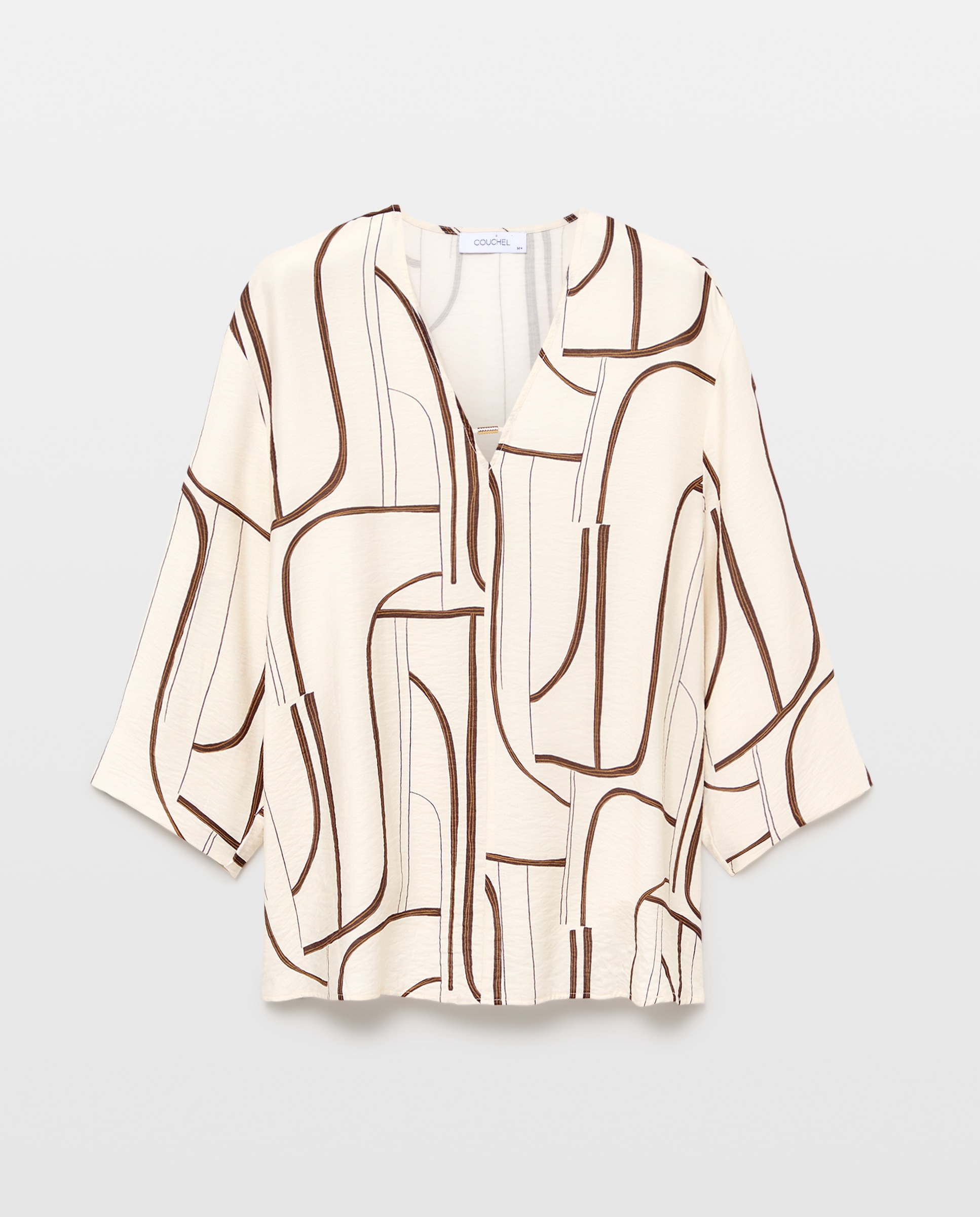 Blusa com Estampado com Lavagem Branco-5