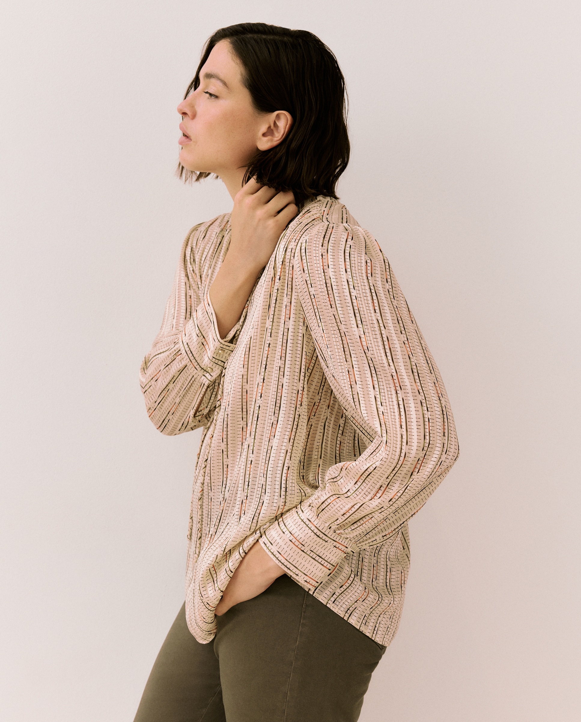 Imagem 0 de Blusa Estampada com Fio Metalizado