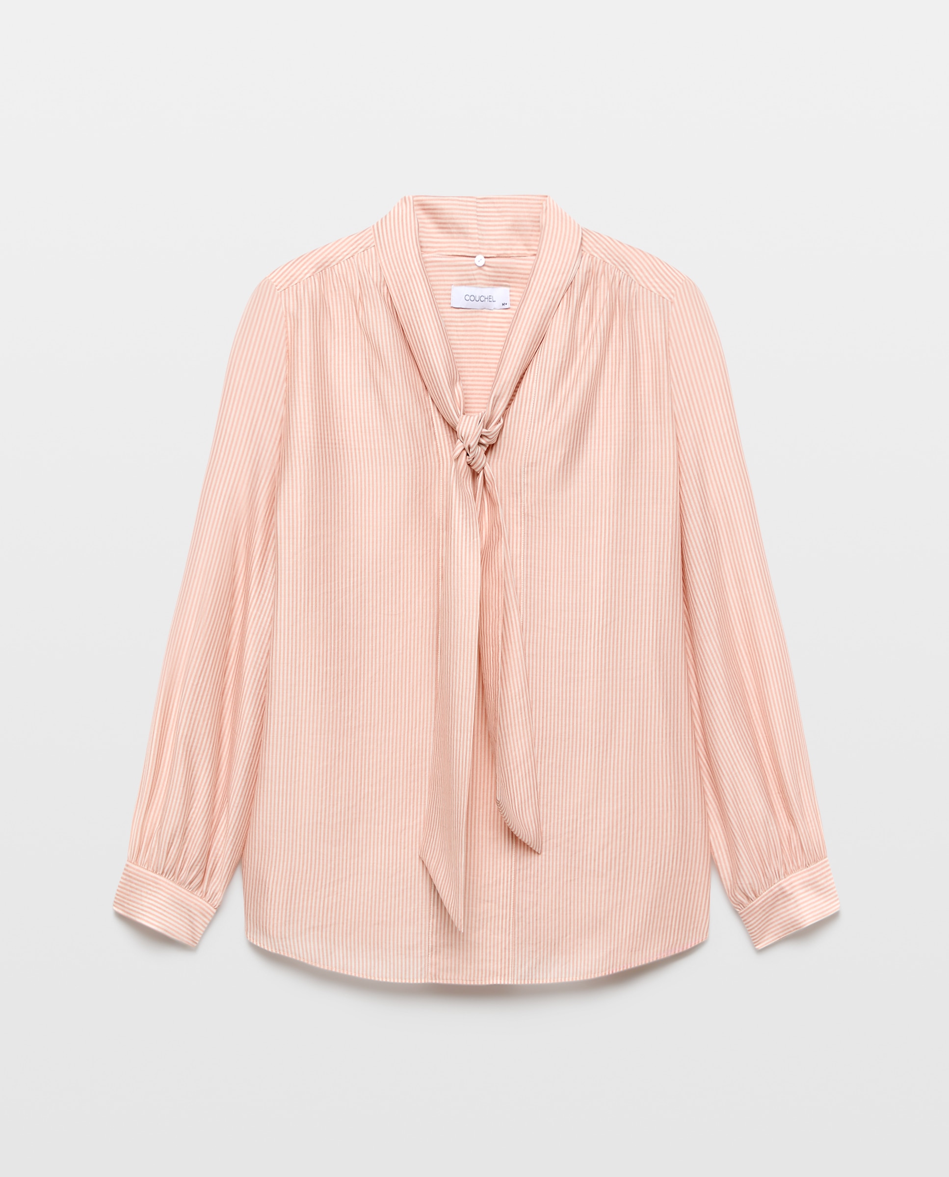 Imagen 5 de Blusa de mujer lazada rayas - Couchel - Rosa Rosa