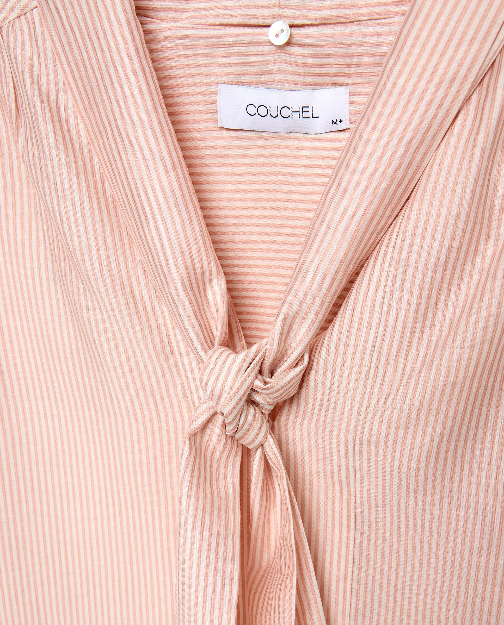 Imagen 6 de Blusa de mujer lazada rayas - Couchel - Rosa Rosa