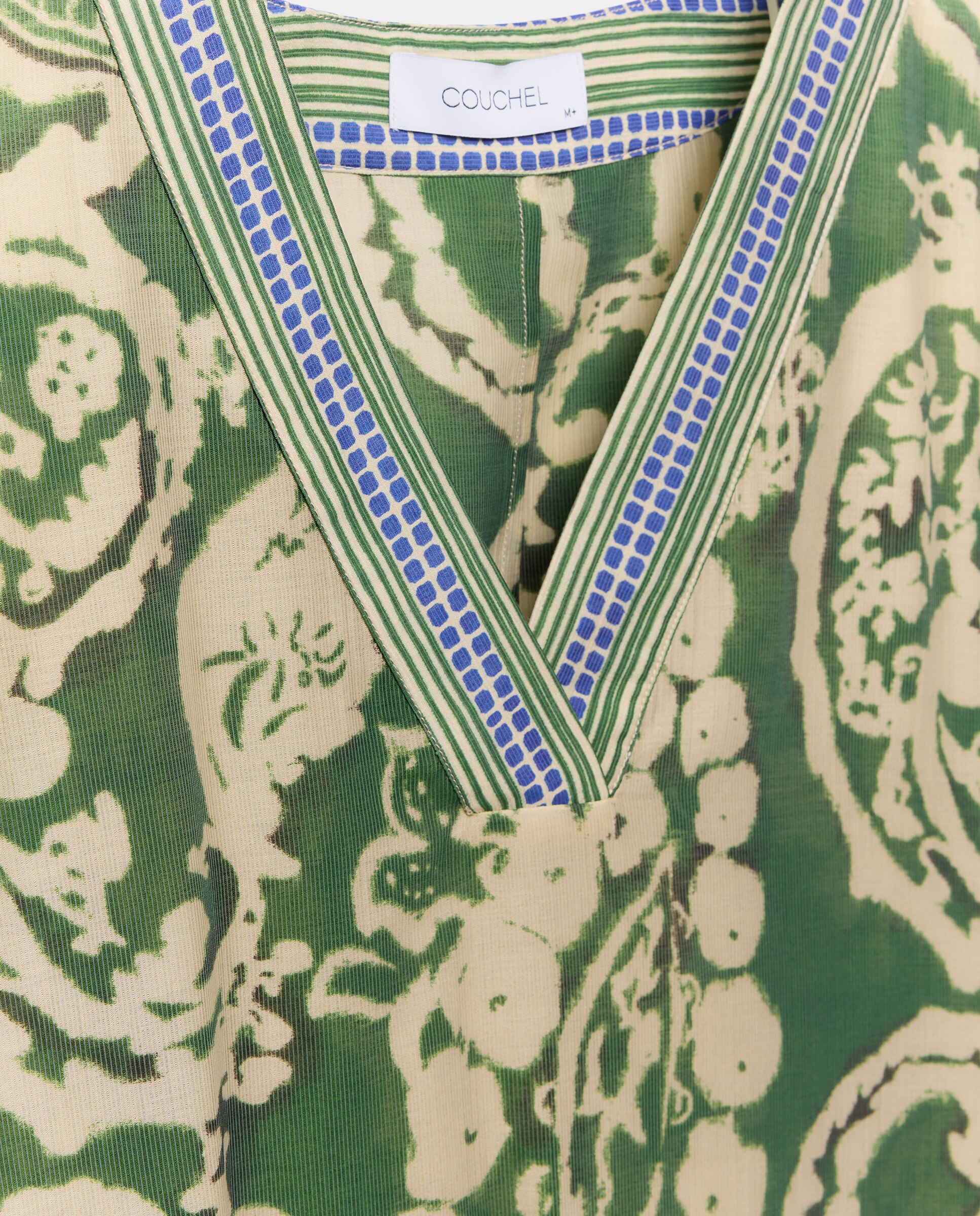 Top manga corta estampado de mujer - Couchel - Verde Verde-5