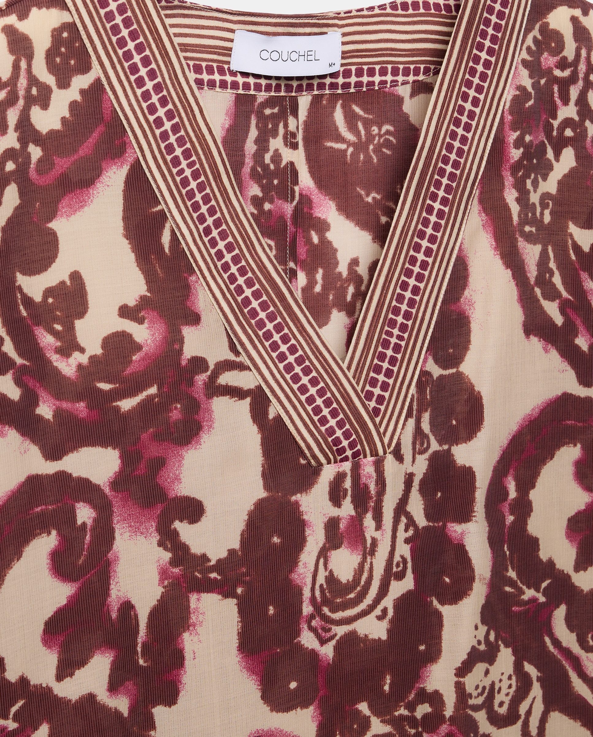 Top de Manga Curta com Estampado Rosa-5