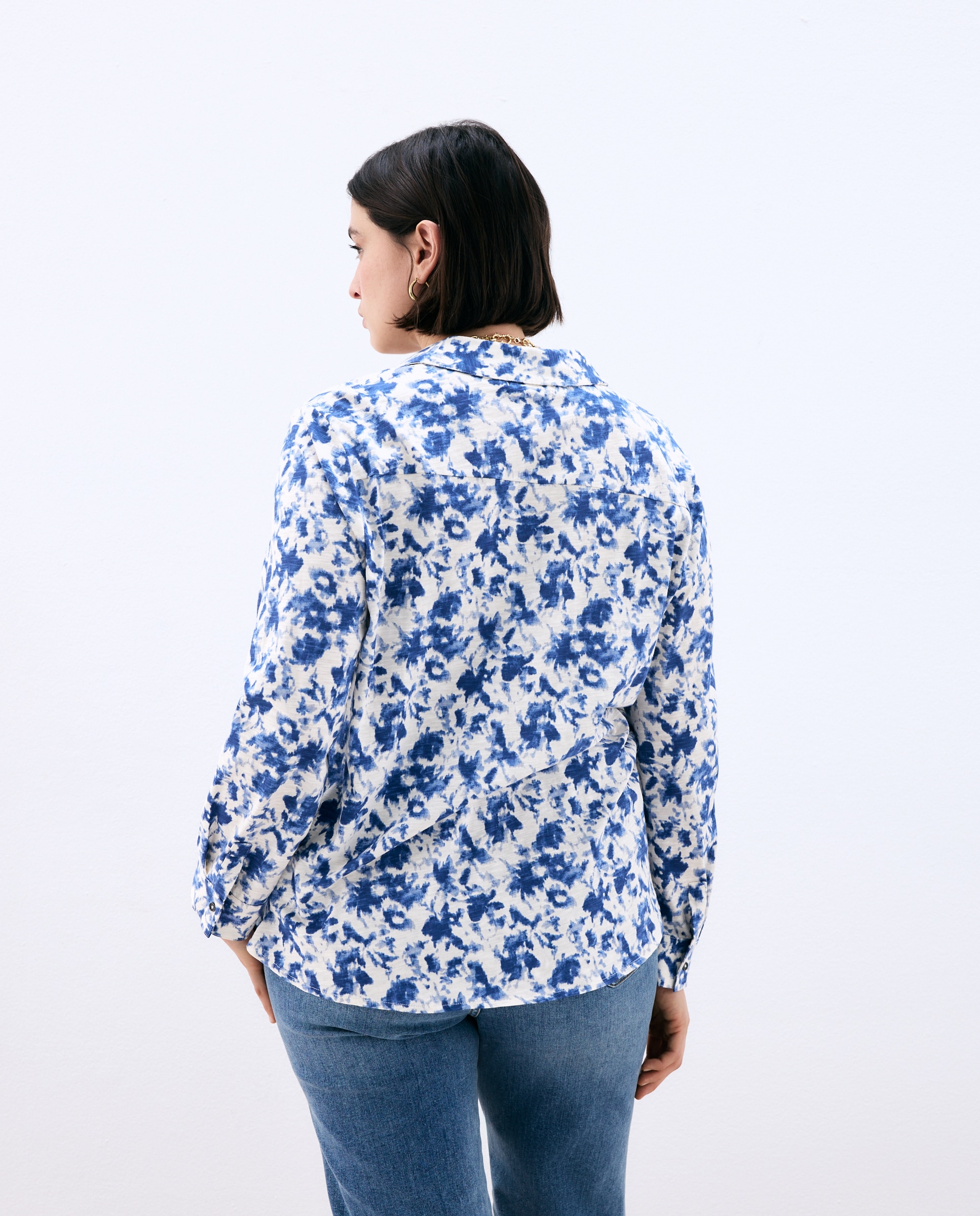 Imagen 3 de Camiseta de manga larga estampada de mujer - Couchel - Azul Azul