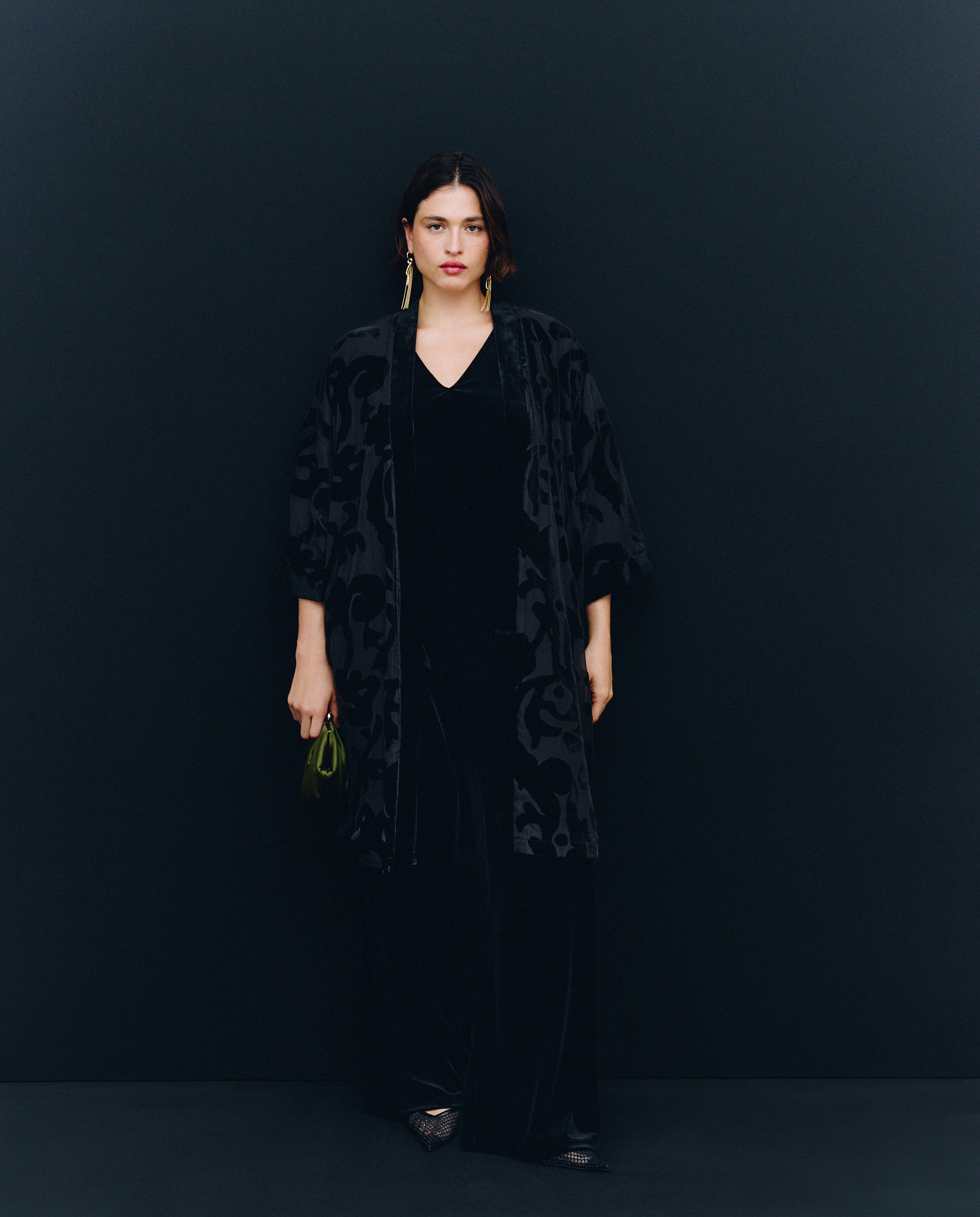 Kimono de Natal Preto-1