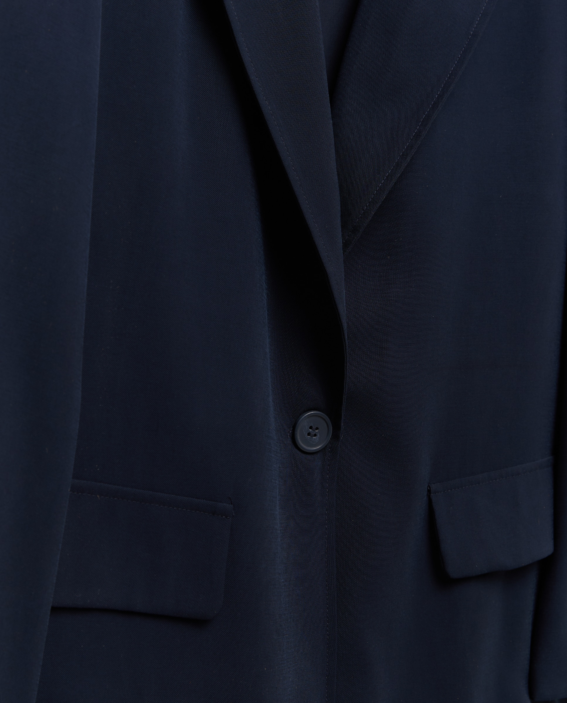 Blazer com Manga Comprida e Bolsos Azul-marinho-5