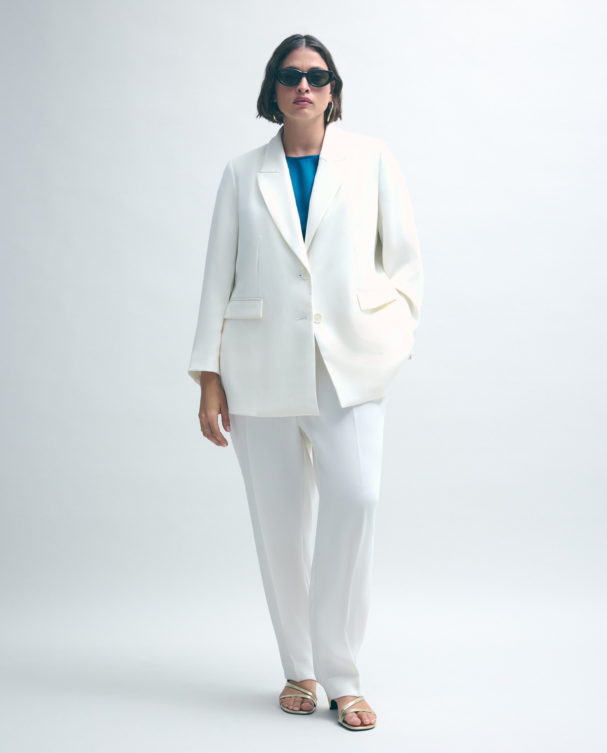 Blazer Básico Liso 120 Cru-2