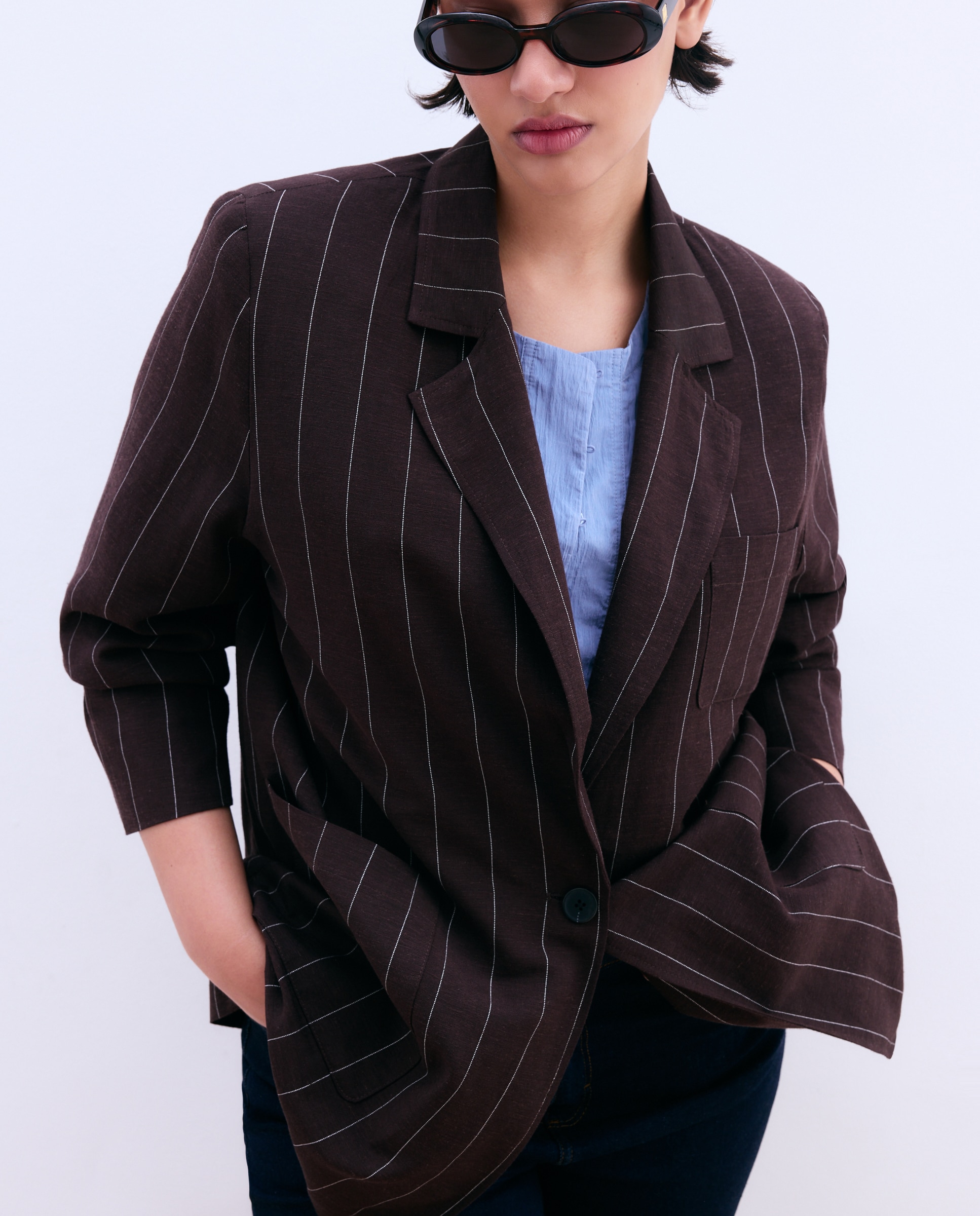 Imagem 0 de Blazer com Manga Comprida e Bolsos