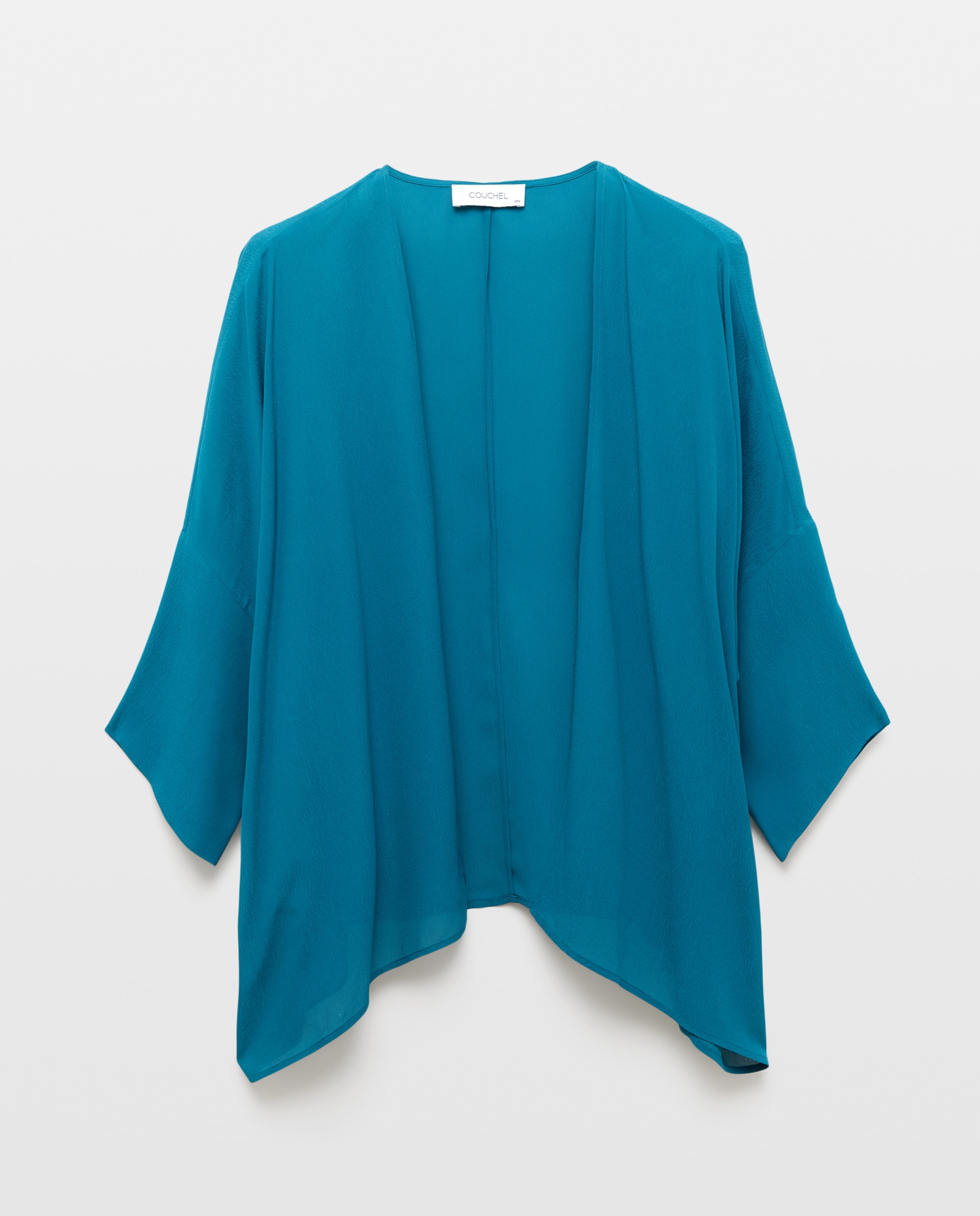 Kimono de Chiffon Verde Pato-4