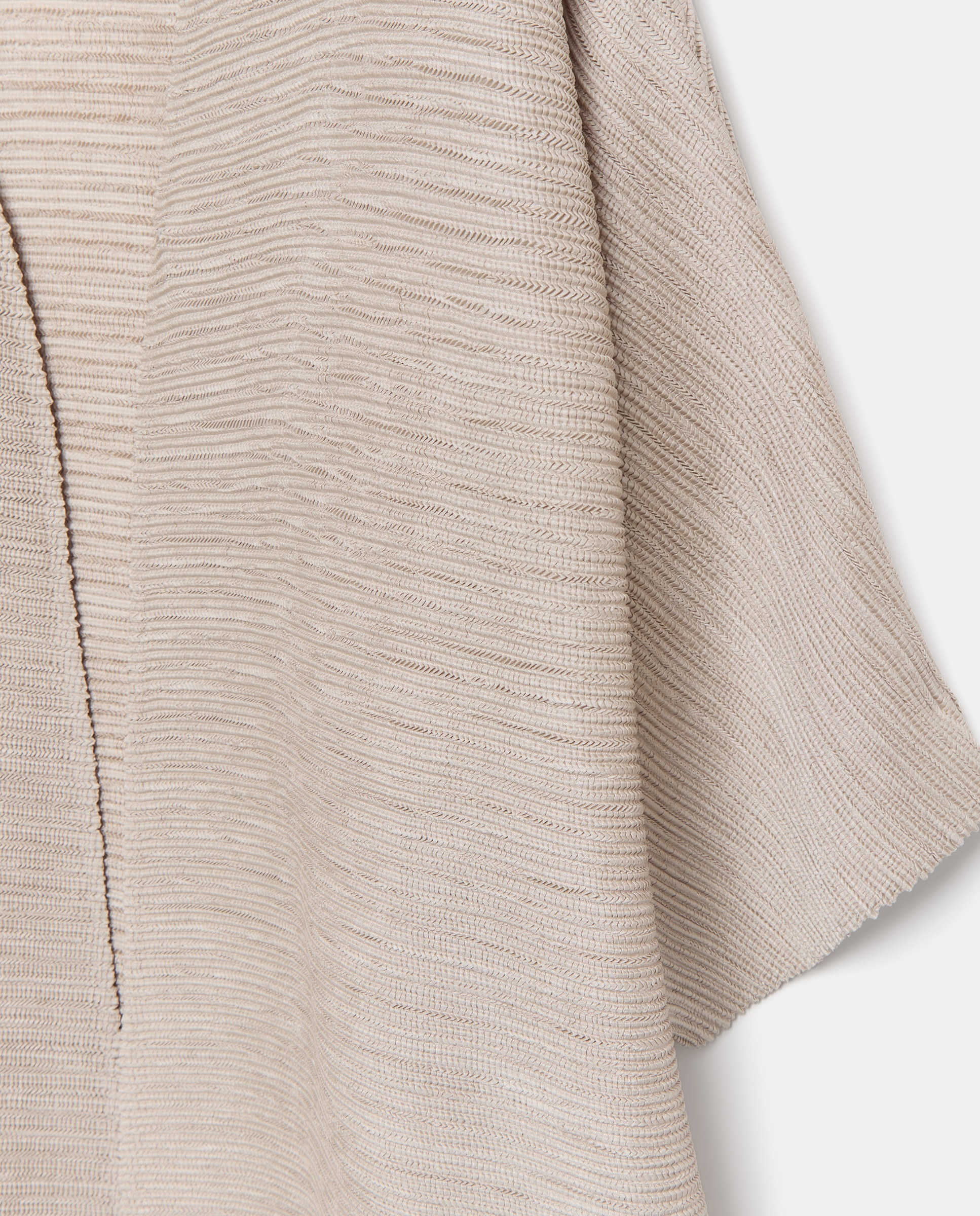 Imagen 5 de Kimono de mujer plisado horizontal - Couchel - Marrón 130 Marfil