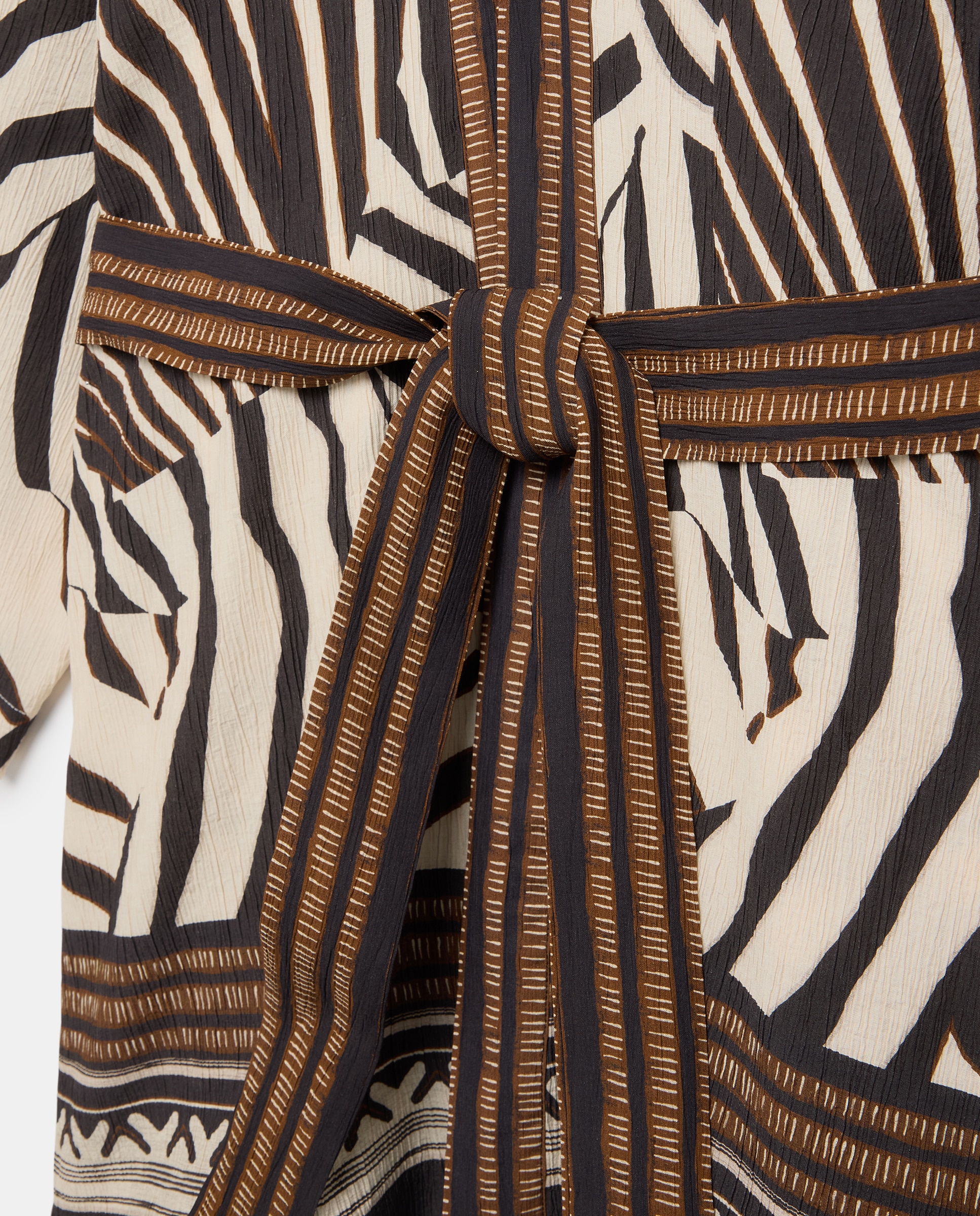 Kimono Estampado - Branco/Preto Branco-6