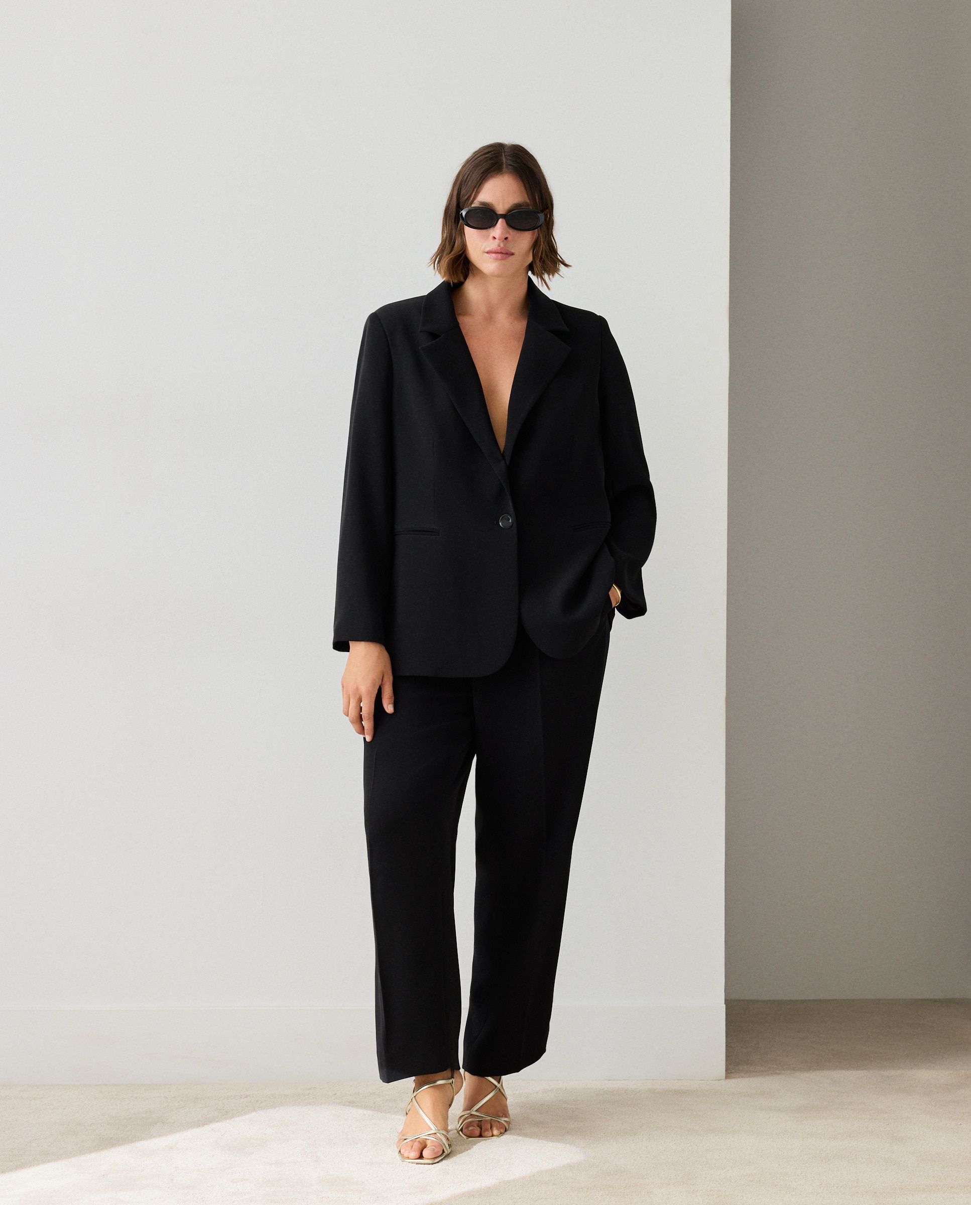 Blazer Relaxed Preto-2