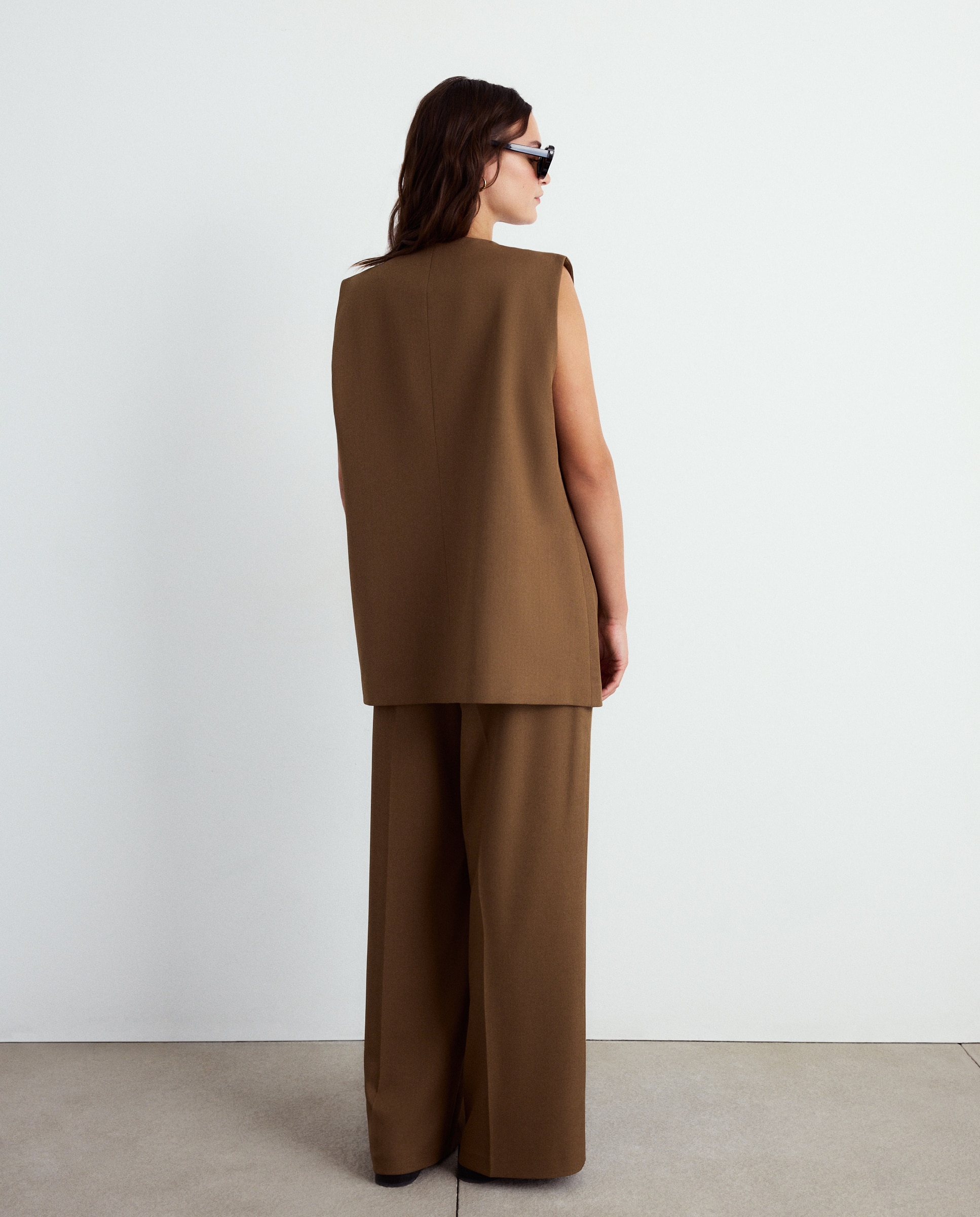 Colete de Fato Liso 730 Camel-3