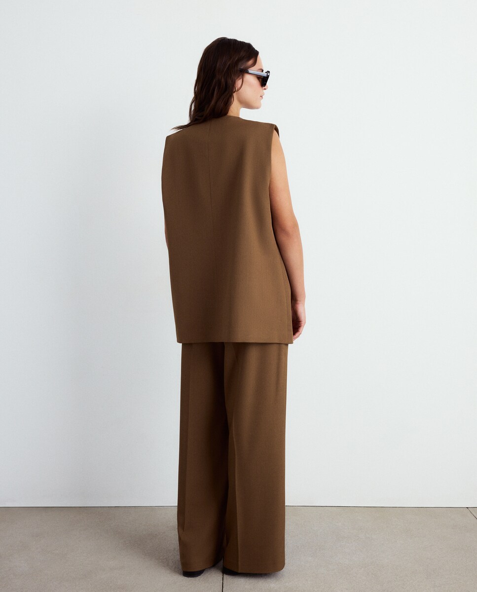 Colete de Fato Liso 730 Camel-3