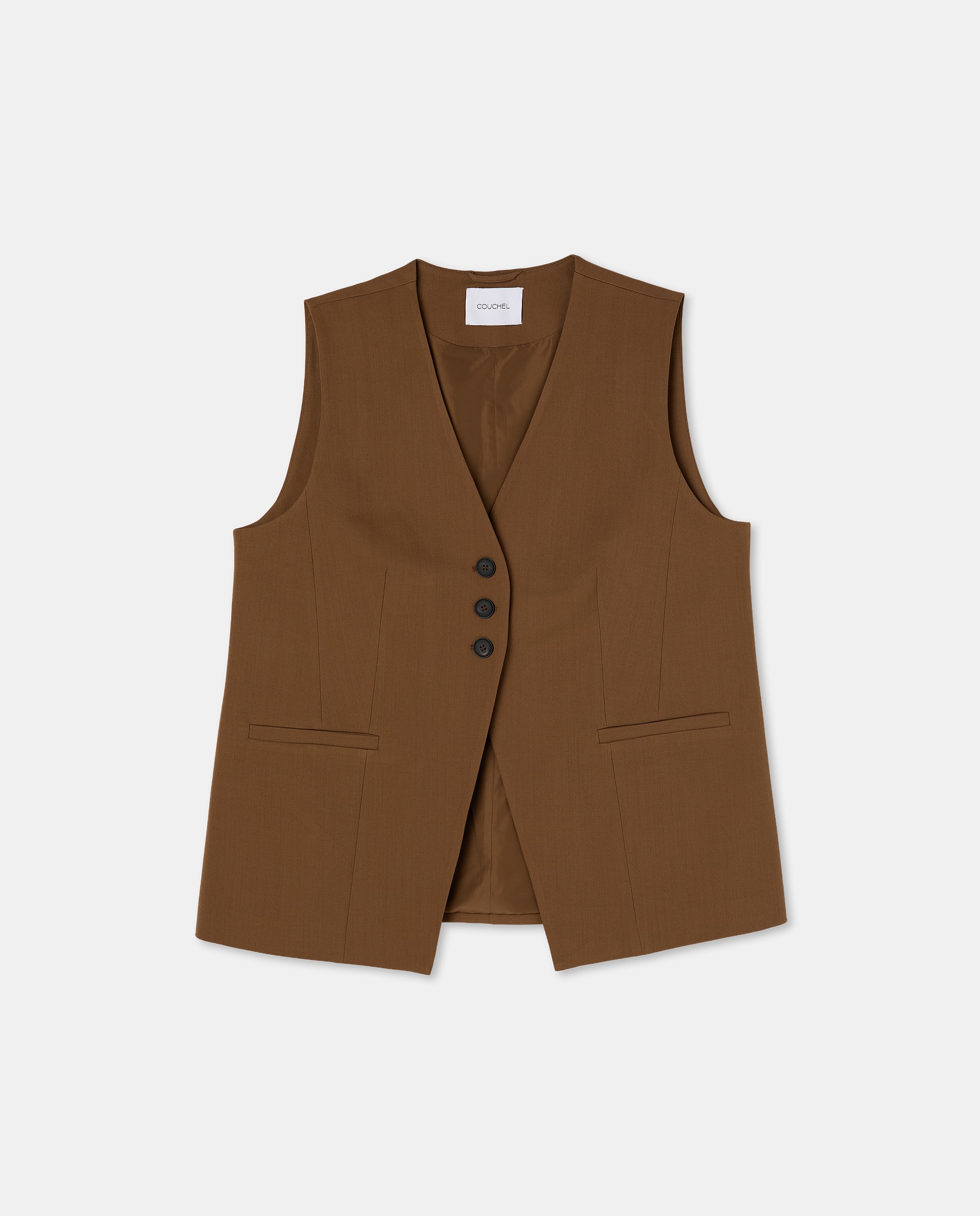 Colete de Fato Liso 730 Camel-5