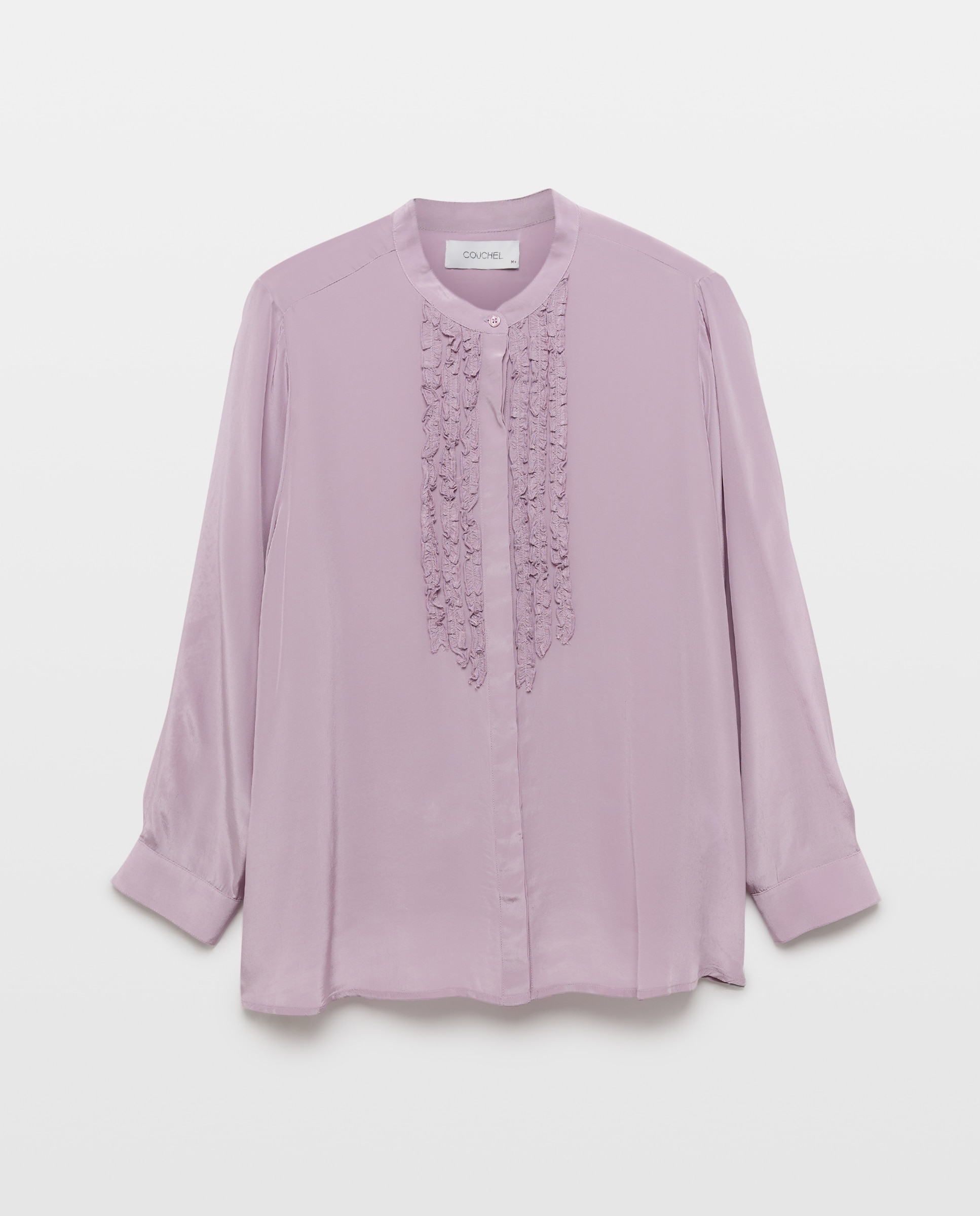 Camisa Lisa com Manga Comprida Roxo-5