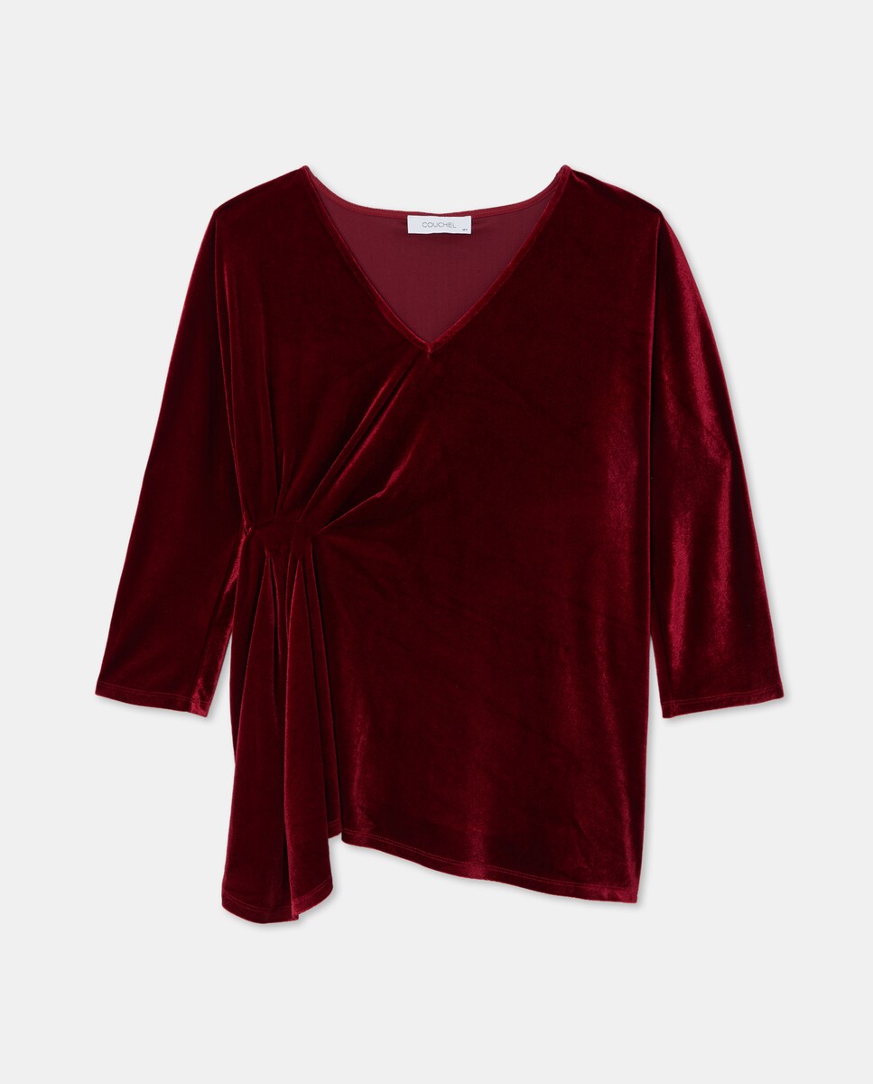 T-shirt de Veludo 600 Vermelho-4