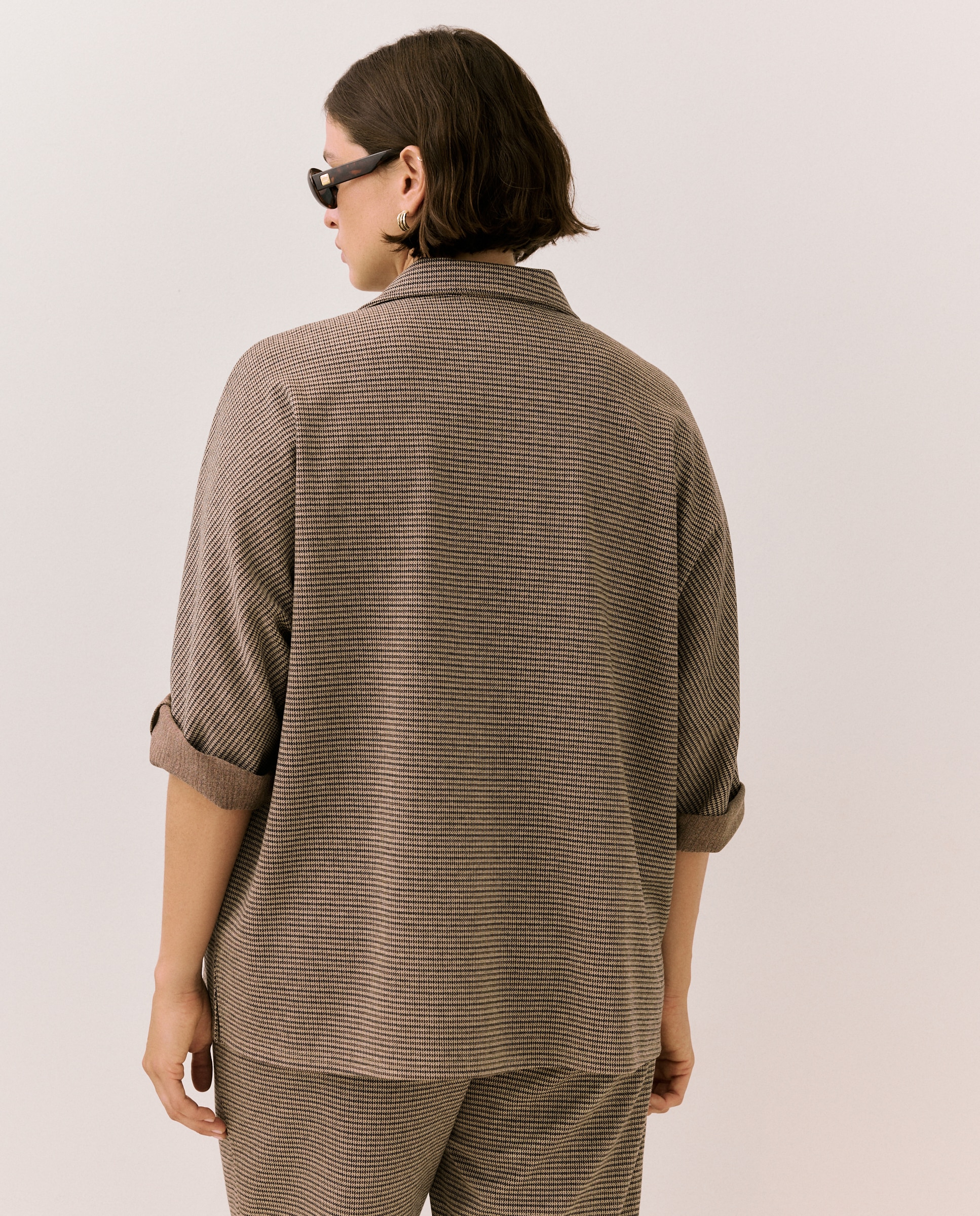 Camisola de Malha Roma com Fecho de Correr Azul-5