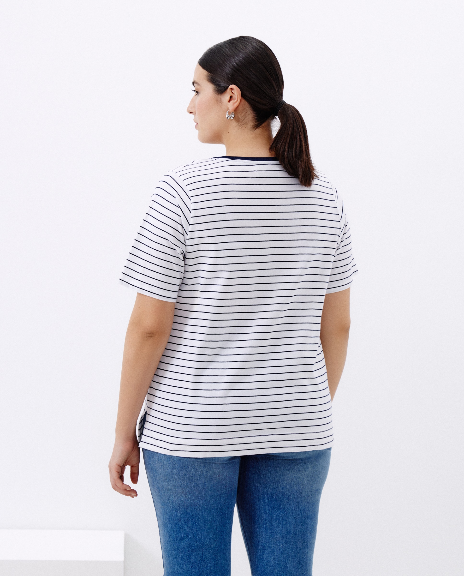 T-shirt Mickey Mouse de Manga Curta Branco-3