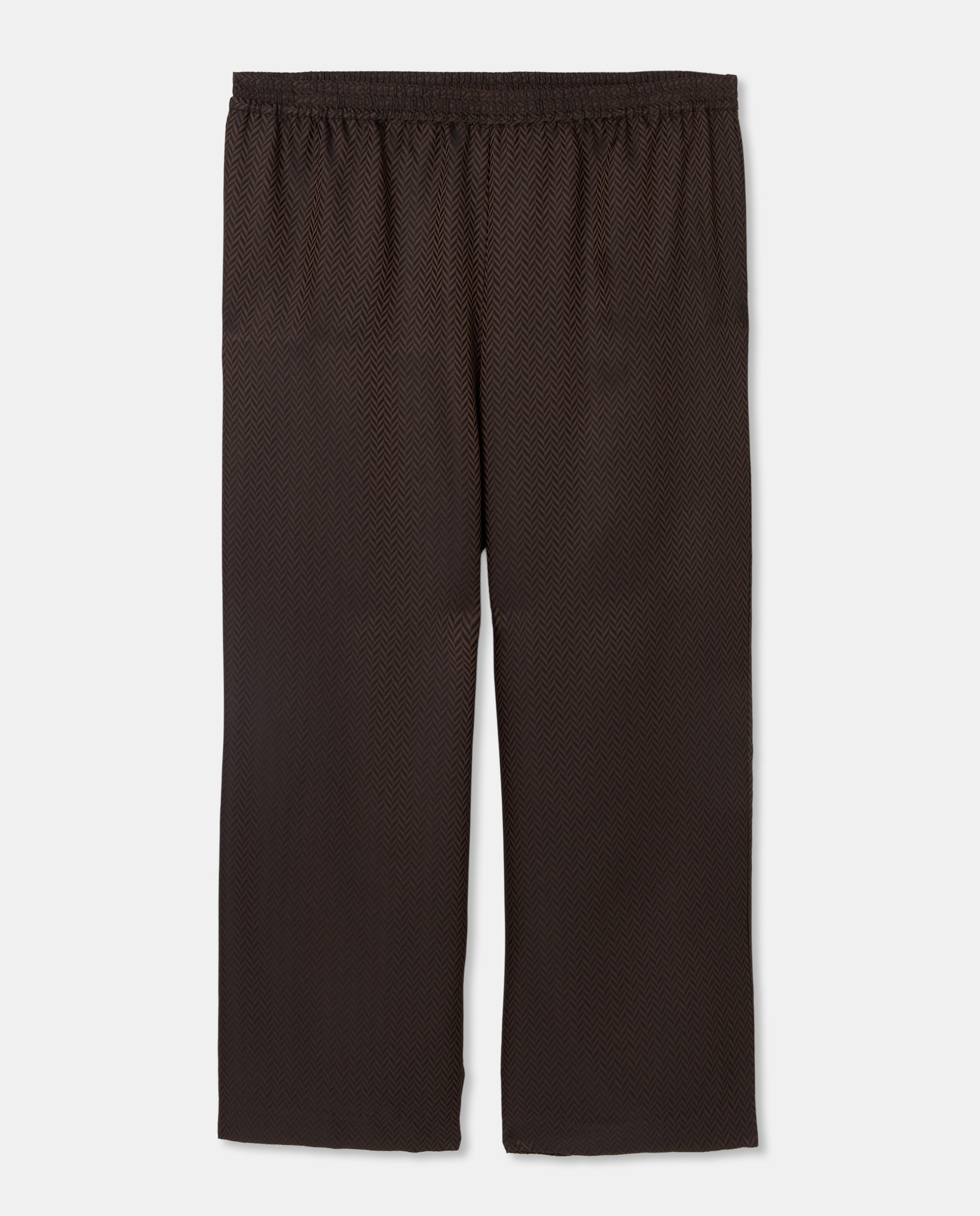 Calças Formais de Viscose Castanho-4