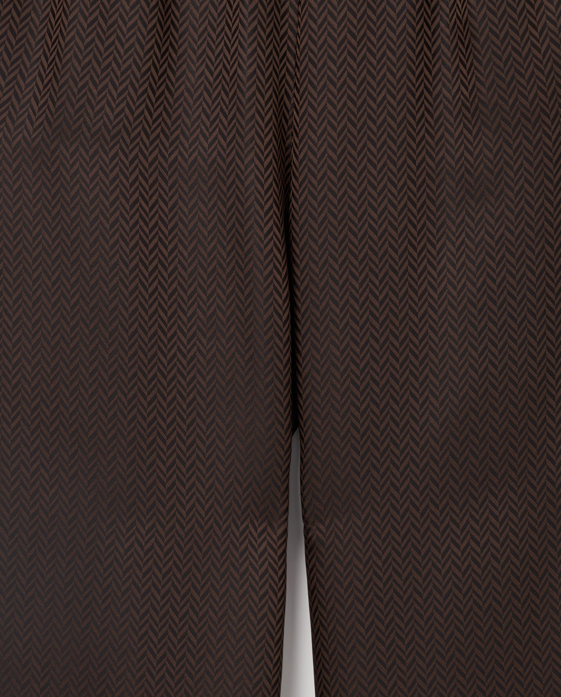 Calças Formais de Viscose Castanho-5