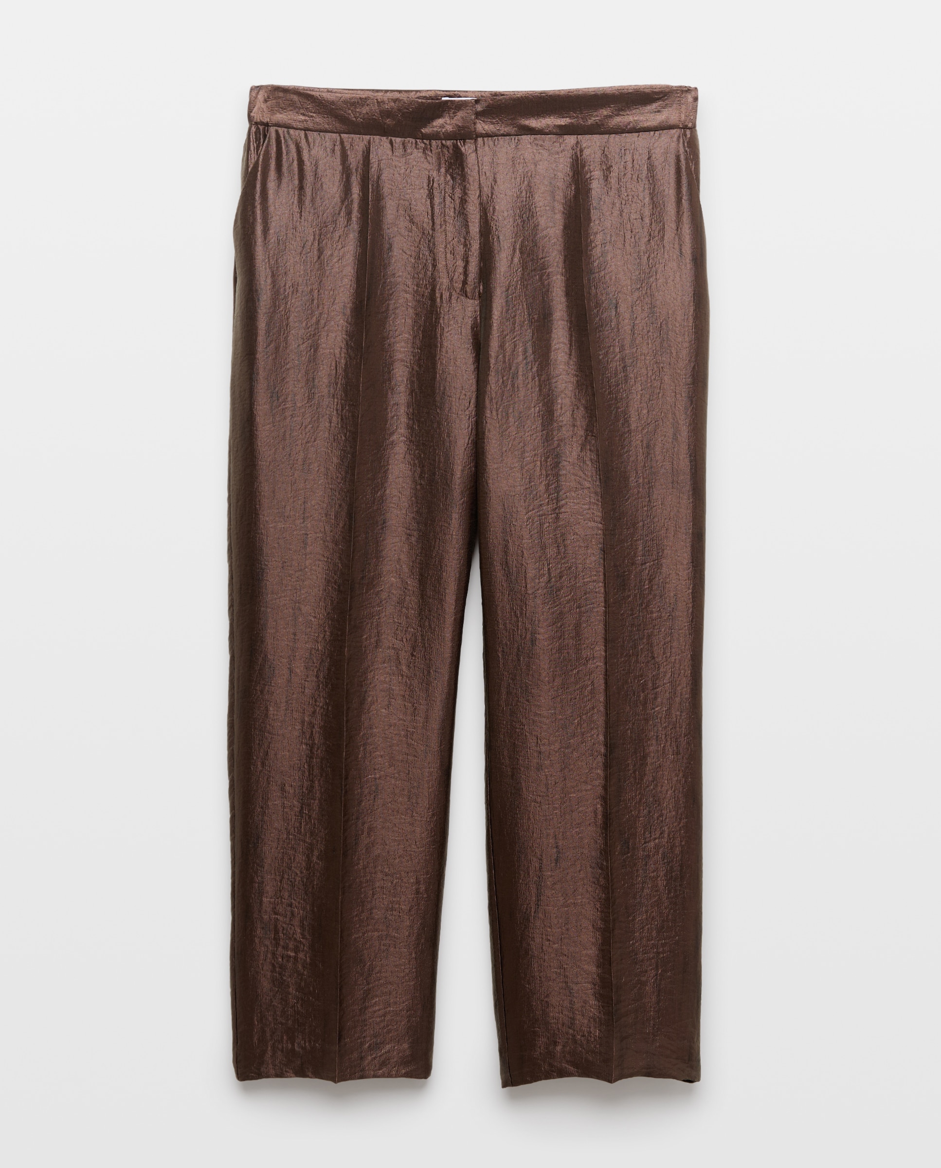 Calças de Fato Fluidas 790 Bronze-5