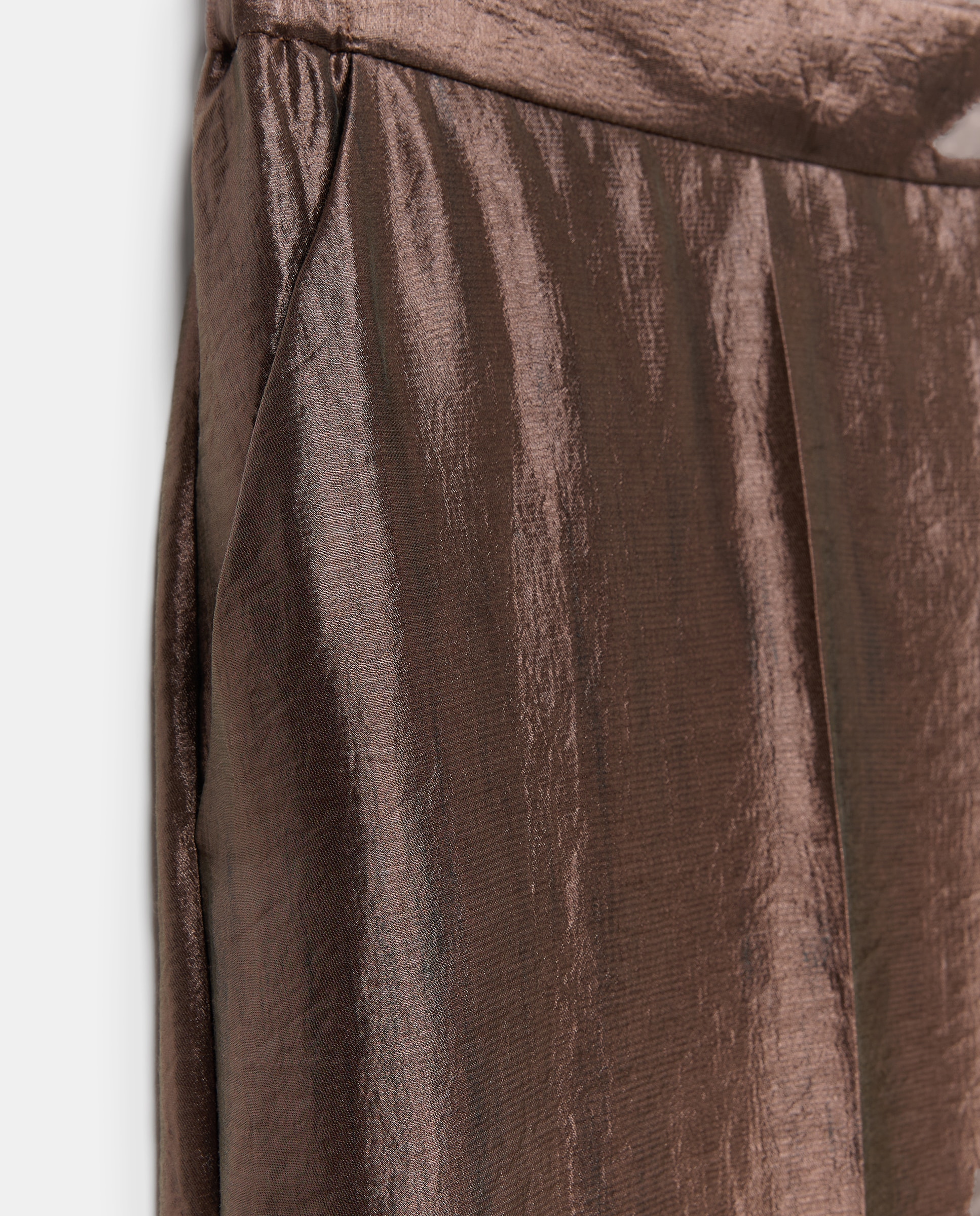 Calças de Fato Fluidas 790 Bronze-6