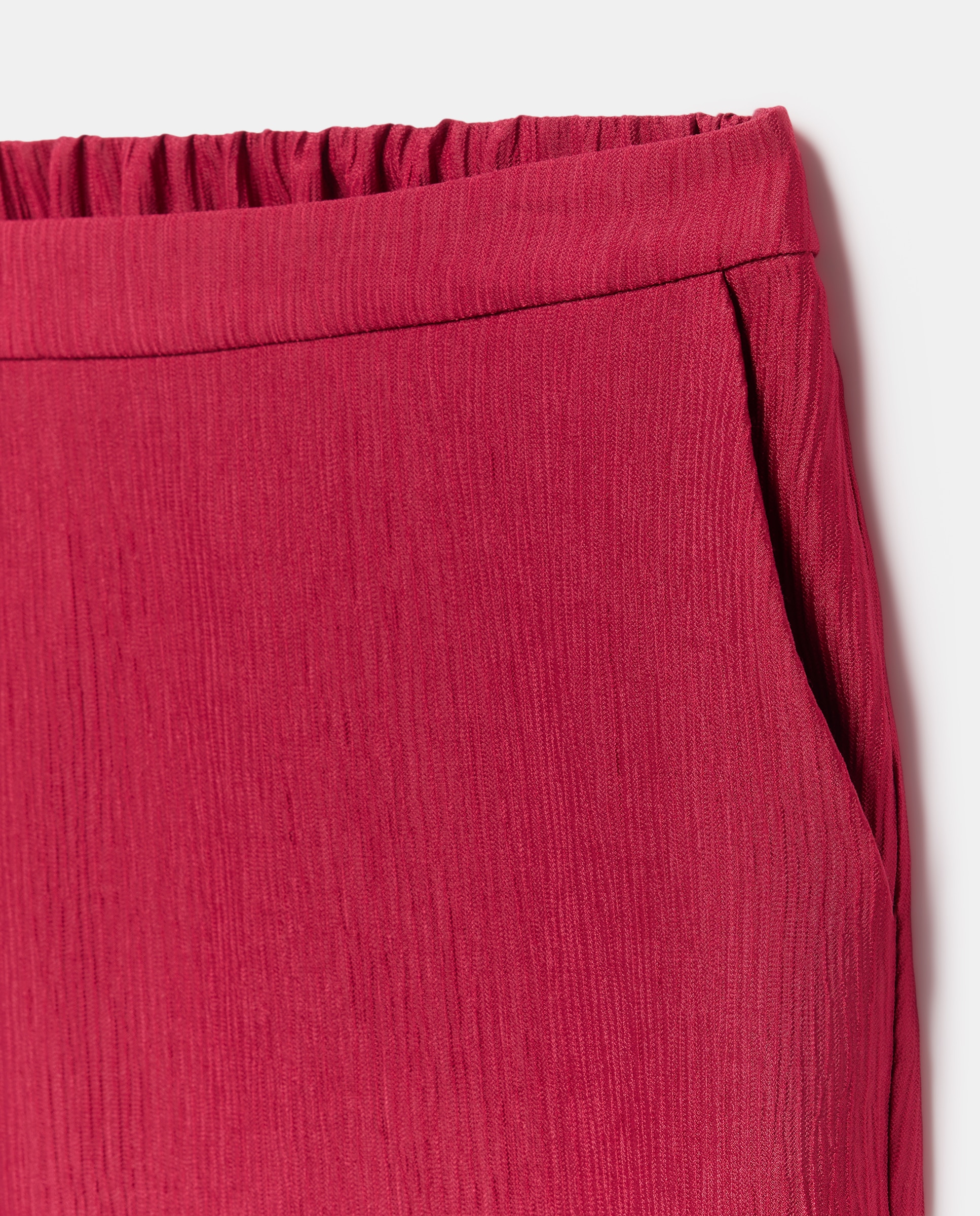 Calças Fluidas com Jacquard 200 Rosa-5