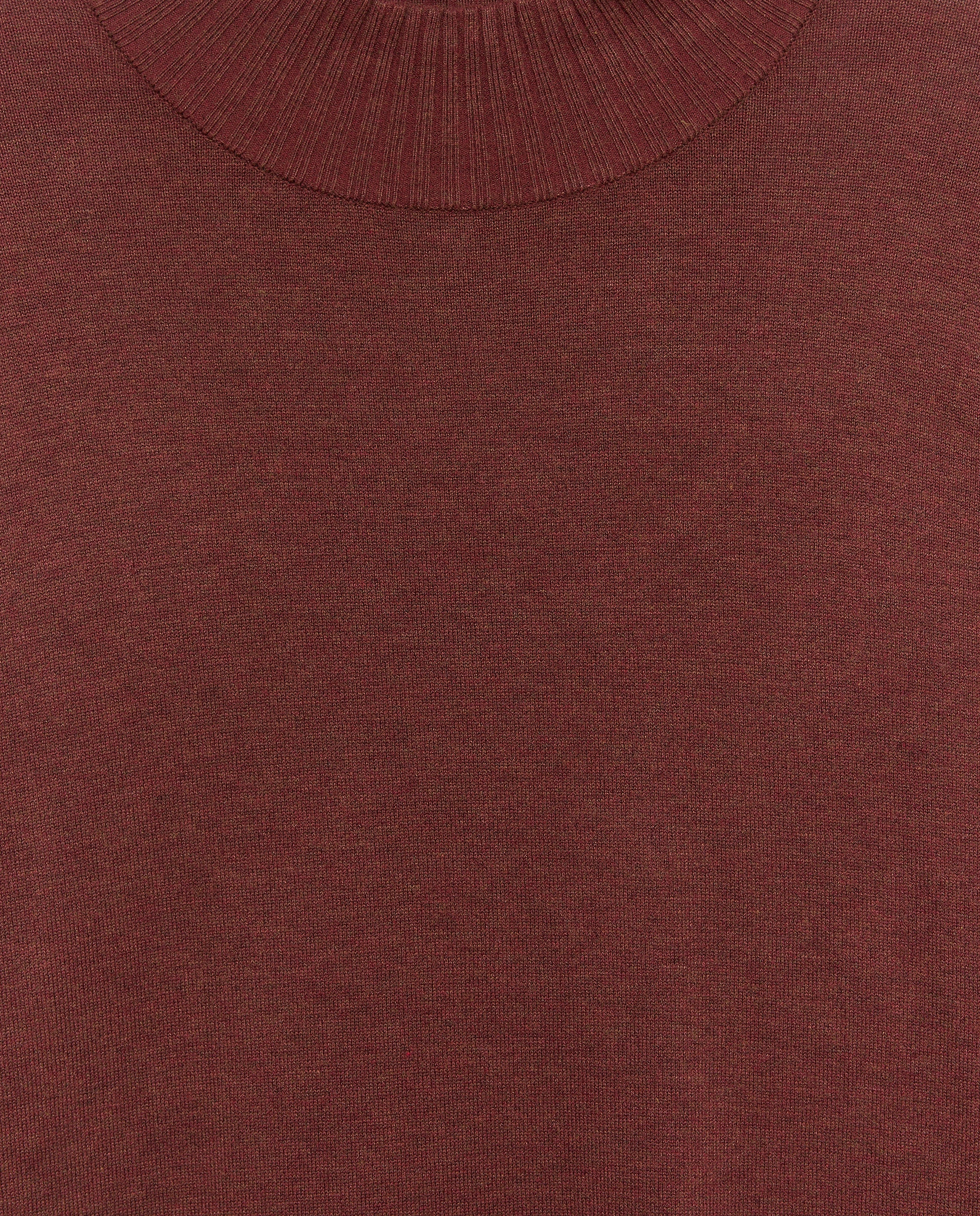 Jersey de mujer con cuello perkins - Couchel - 770 Terracota 770 Terracota-2