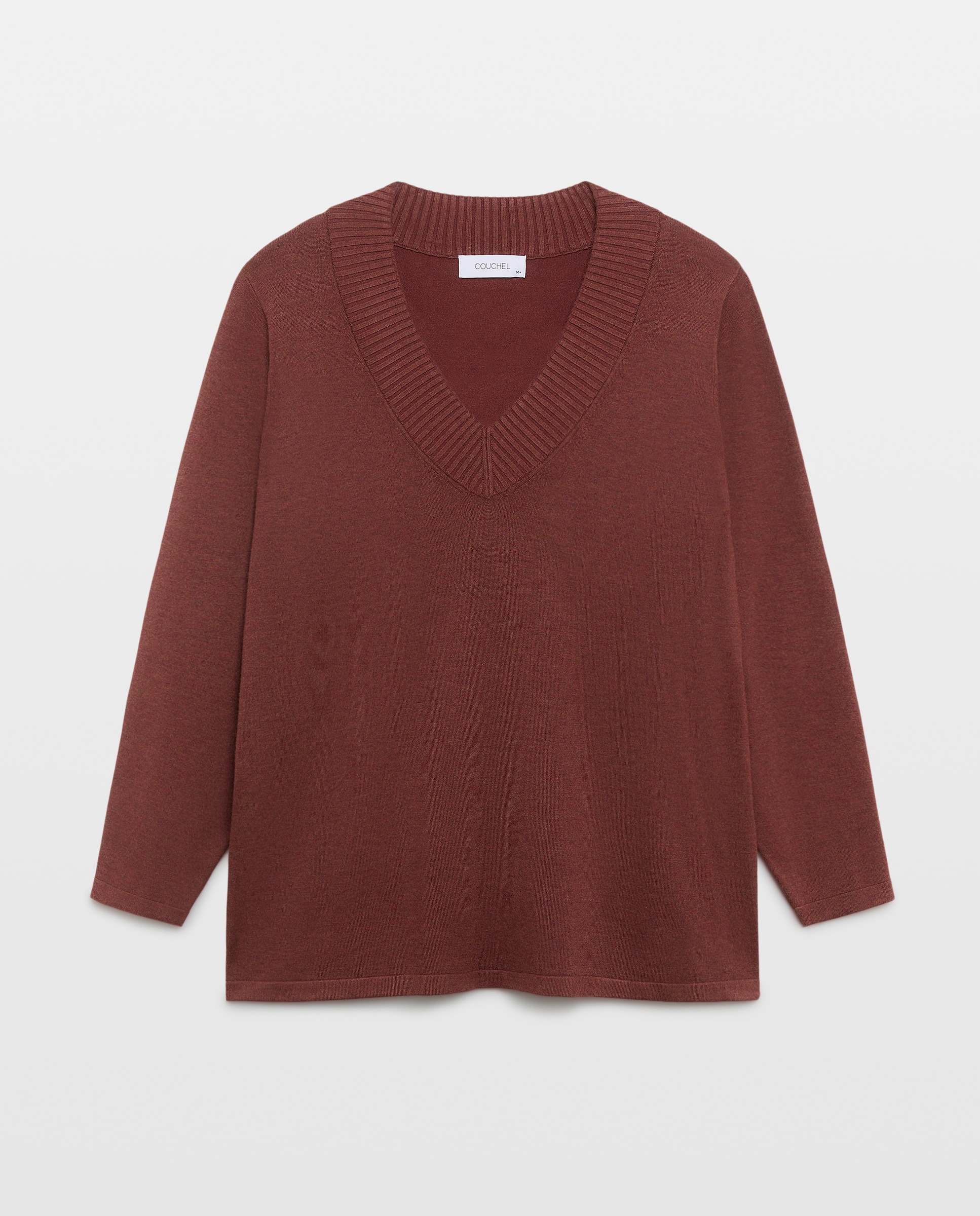 Imagen 4 de Jersey de mujer con cuello barco - Couchel - 770 Terracota 770 Terracota