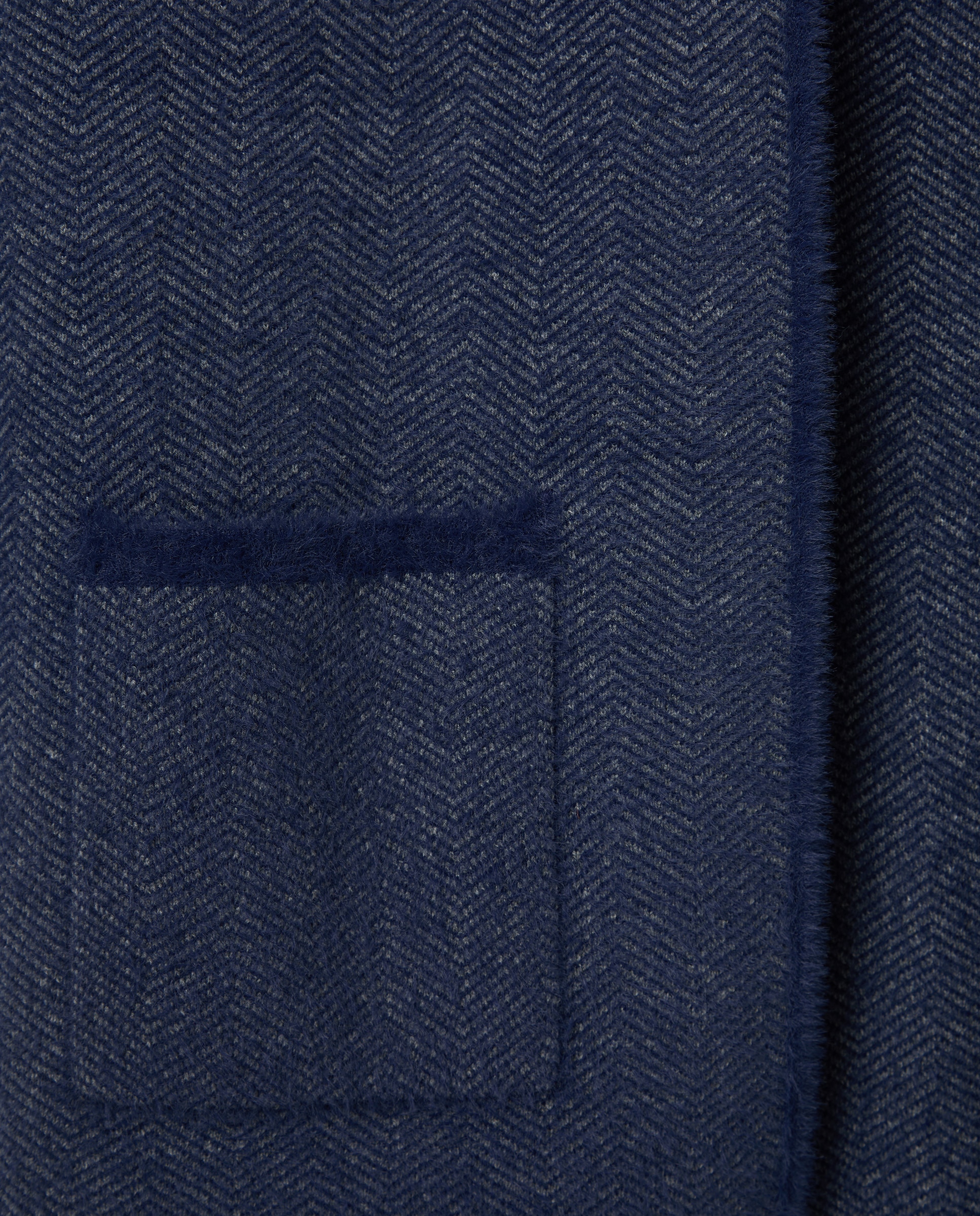 Cardigan Liso Comprido 400 Azul-5