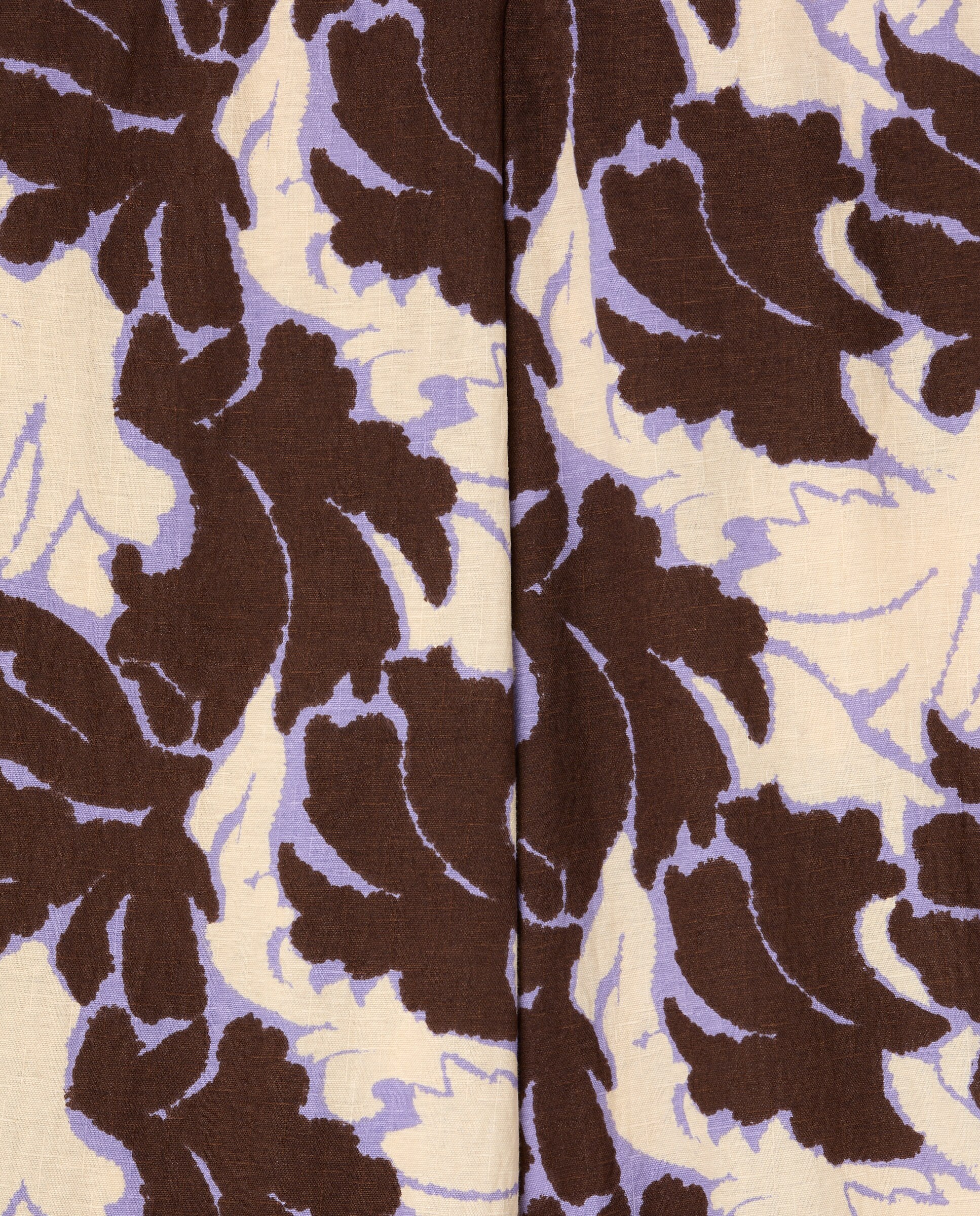 Calças Formais Estampadas Castanho-5