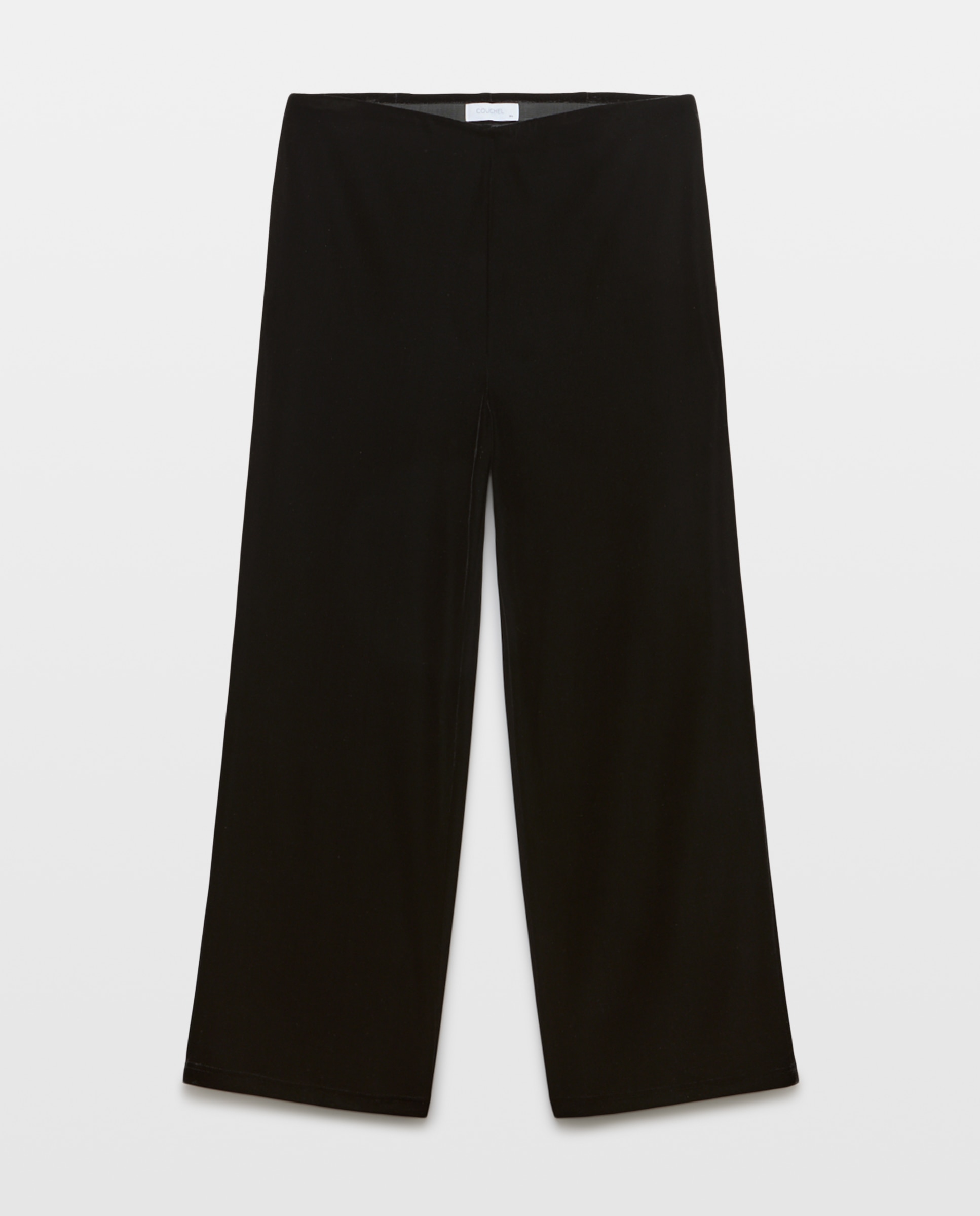 Pantalón de traje terciopelo de mujer - Couchel - Negro Negro-4