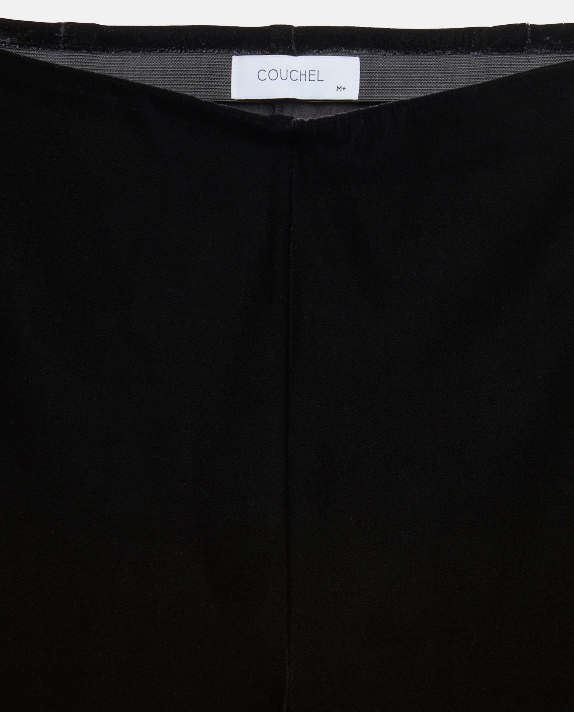 Pantalón de traje terciopelo de mujer - Couchel - Negro Negro-5