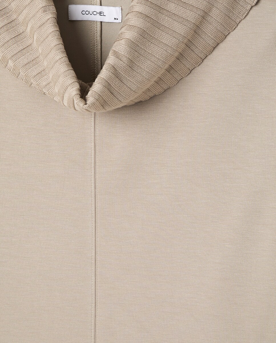 Camisola com Gola Alta 130 Marfim-6