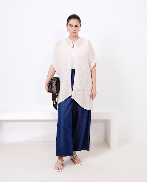 Imagem 0 de Cardigan de Ponto Liso