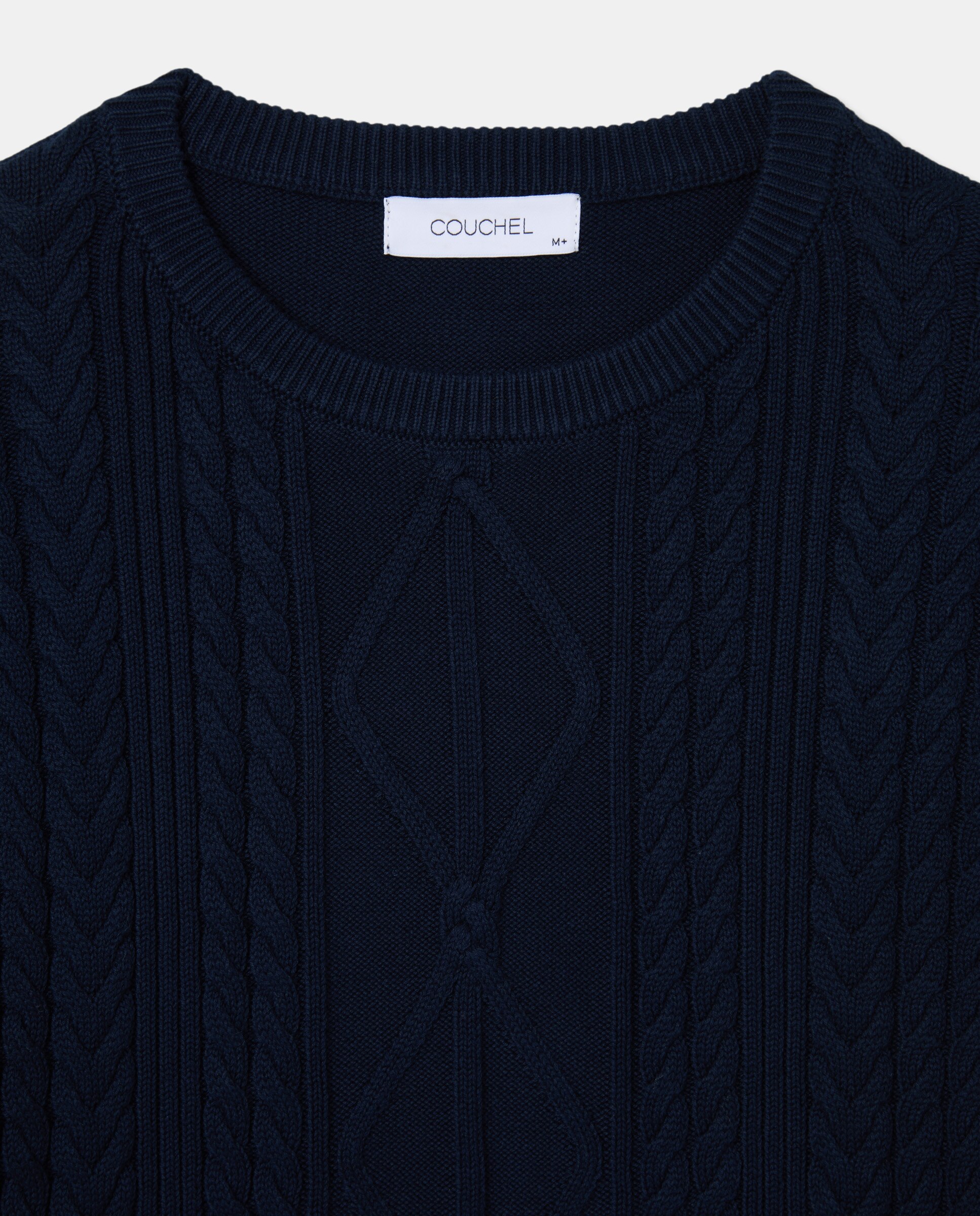 Colete de Malha Combinado com Popelina Azul-marinho-5