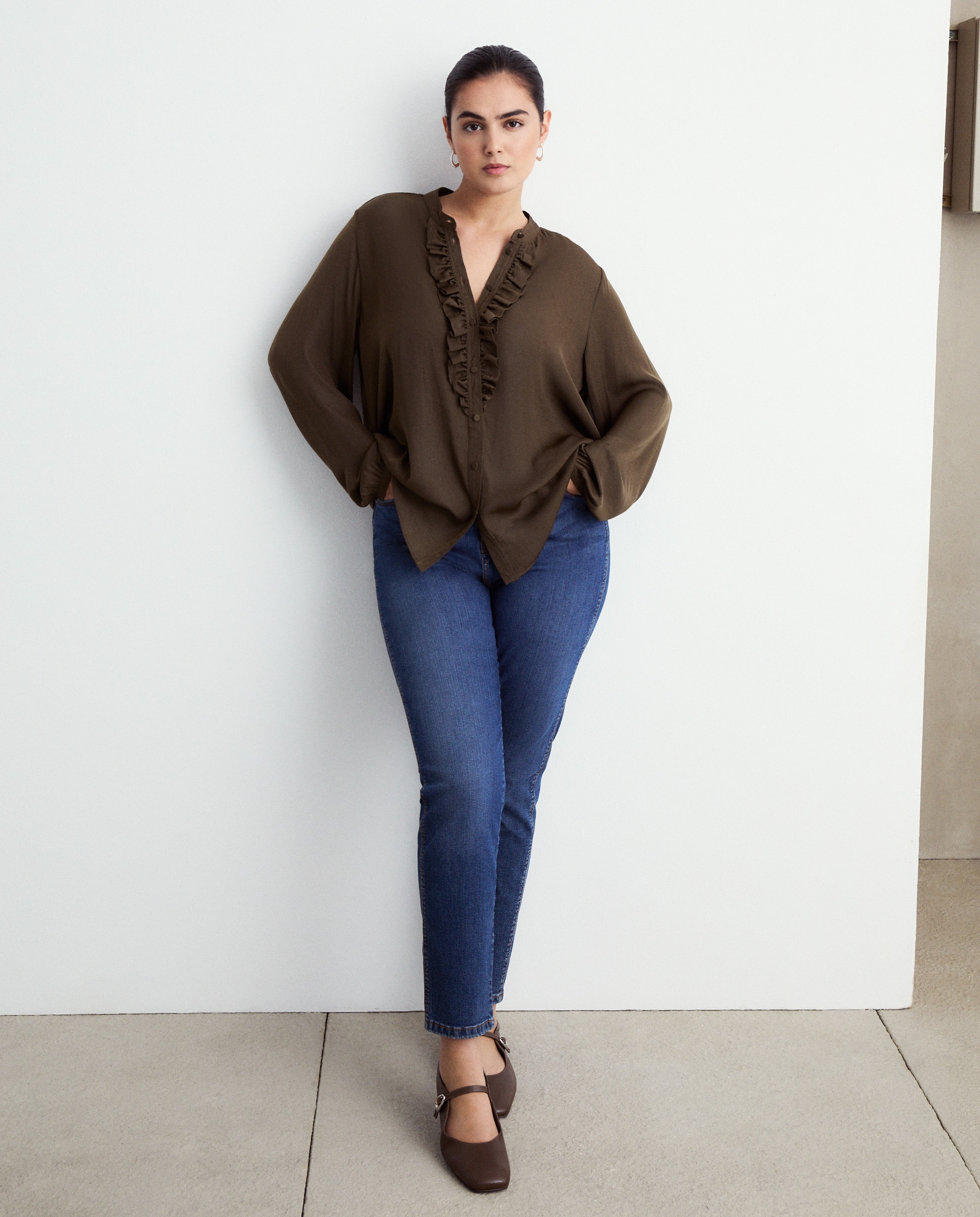 Pantalón vaquero ASHLEY push up de mujer - Couchel - Azul pálido Azul pálido-1