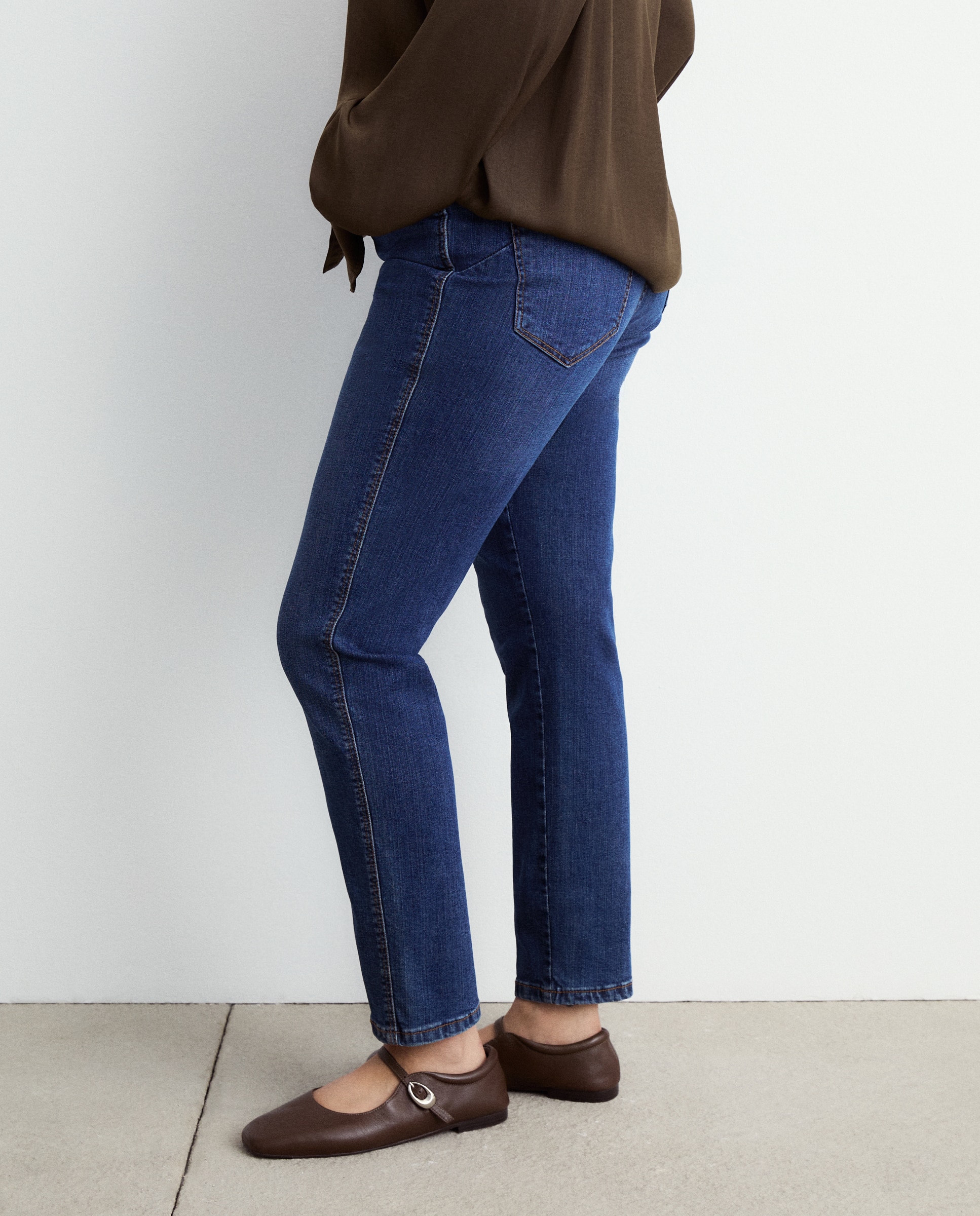 Pantalón vaquero ASHLEY push up de mujer - Couchel - Azul pálido Azul pálido-3
