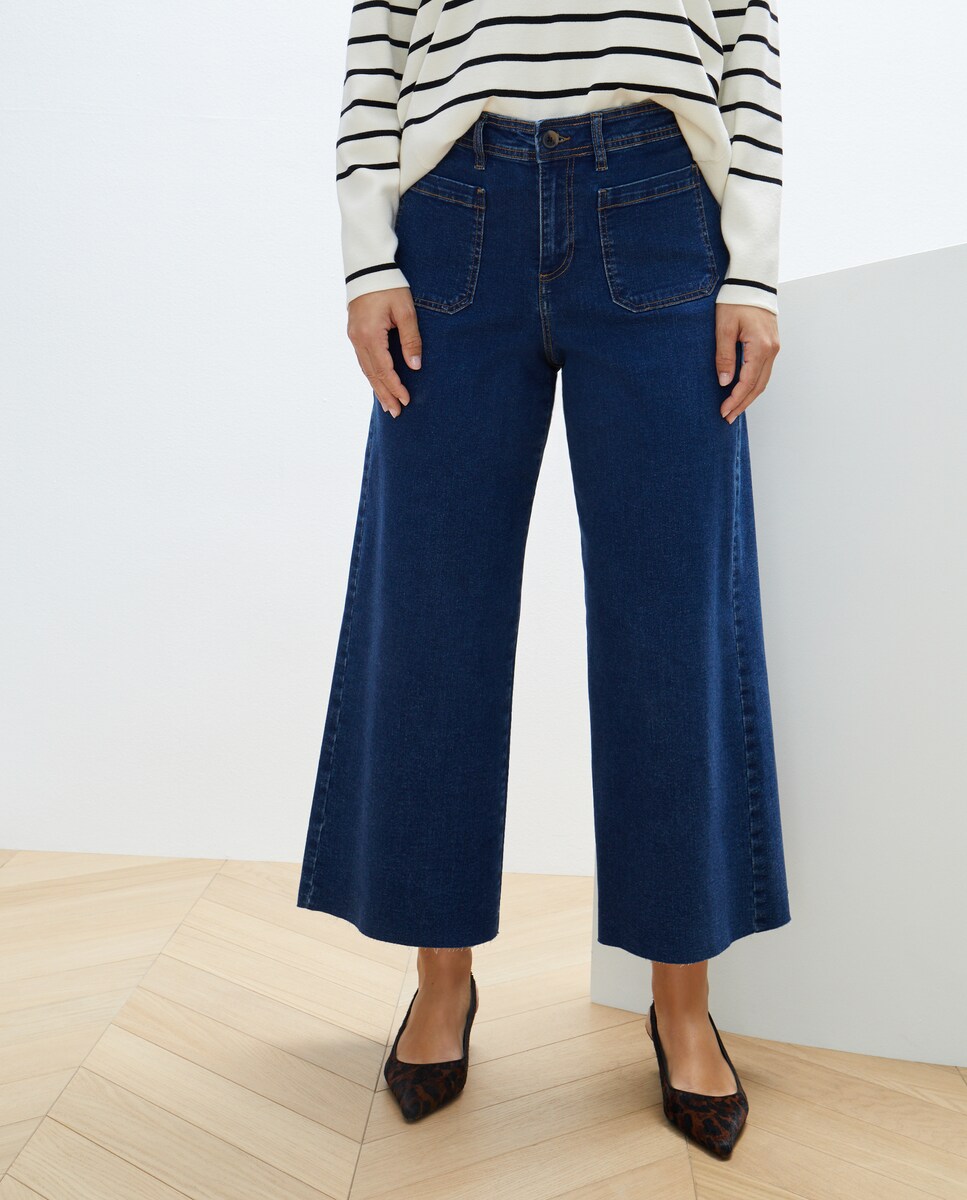 Jeans ALICE Culotte Azul-escuro-2
