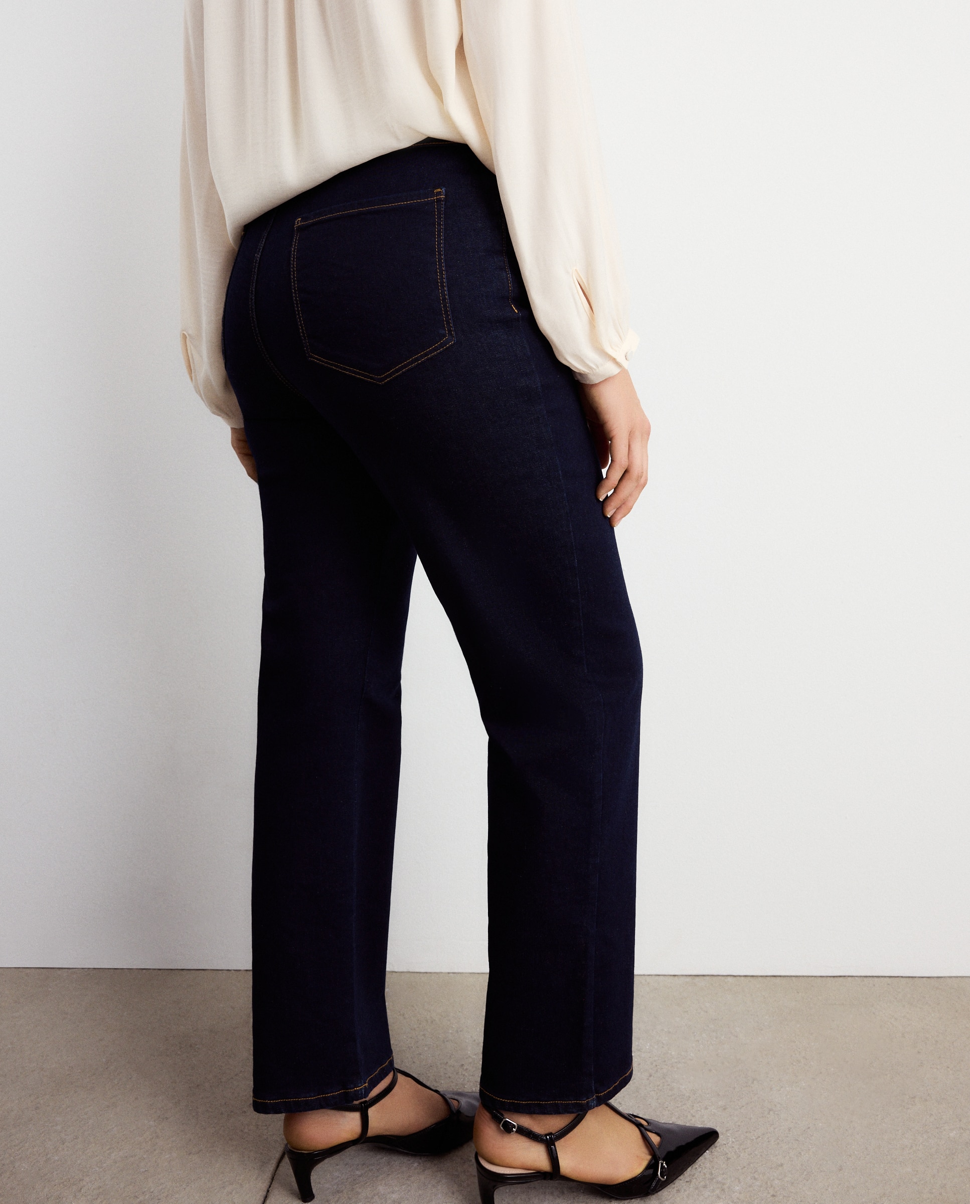 Pantalón GEORGIA recto de mujer - Couchel - Índigo Índigo-3