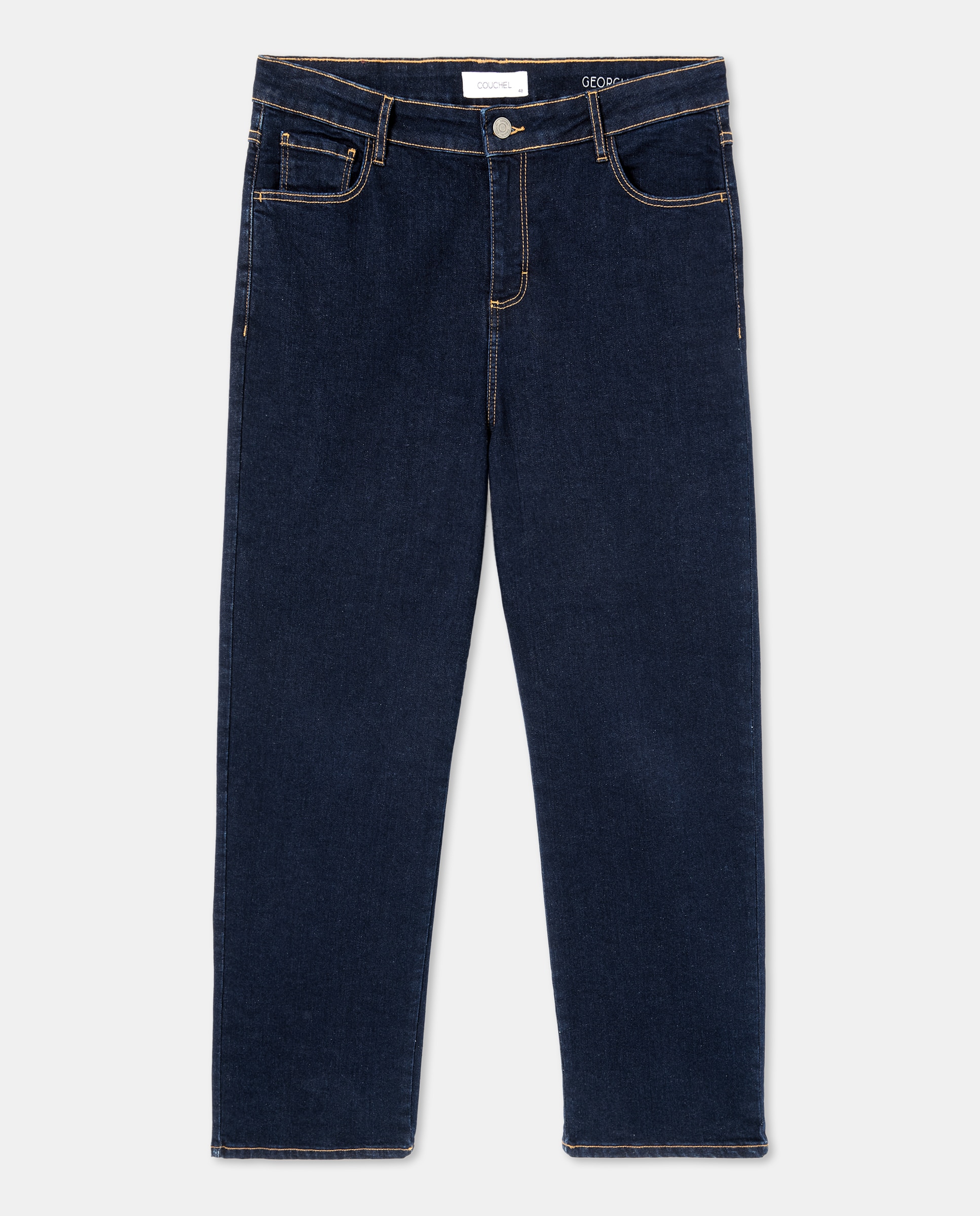 Pantalón GEORGIA recto de mujer - Couchel - Índigo Índigo-4