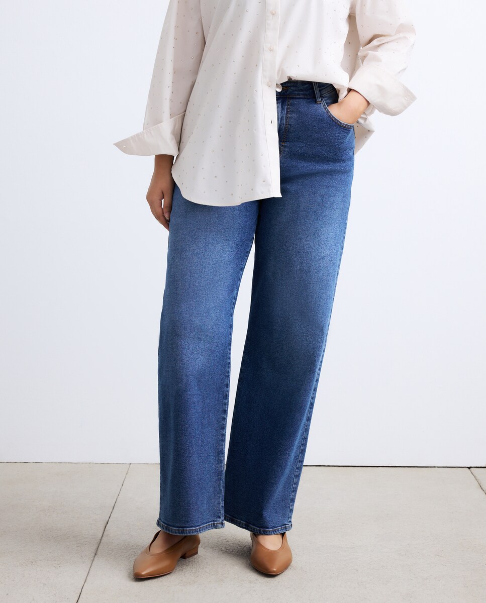 Jeans Tara Wideleg Azul pálido-2