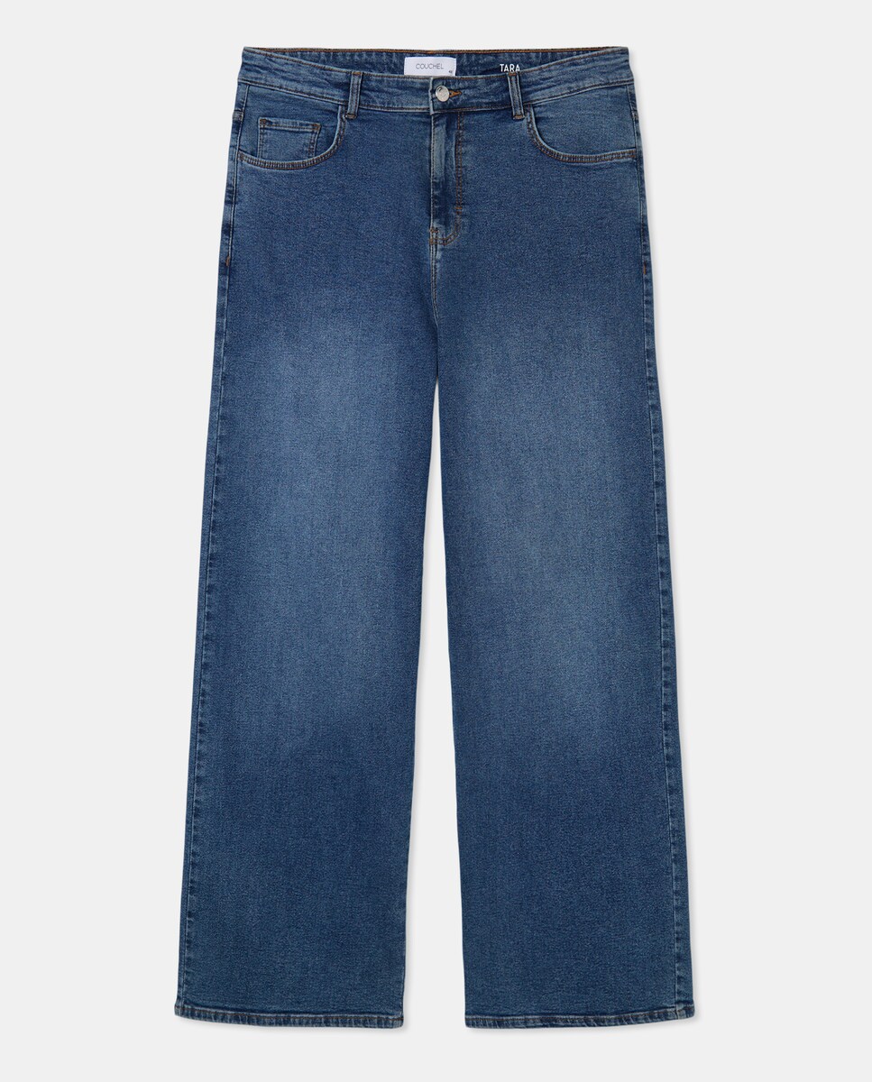 Pantalón vaquero TARA wideleg de mujer · Couchel · El Corte Inglés