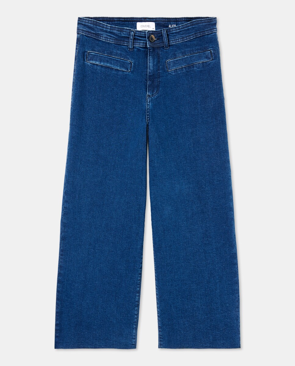 Imagen 0 de Vaquero culotte de mujer Azul oscuro