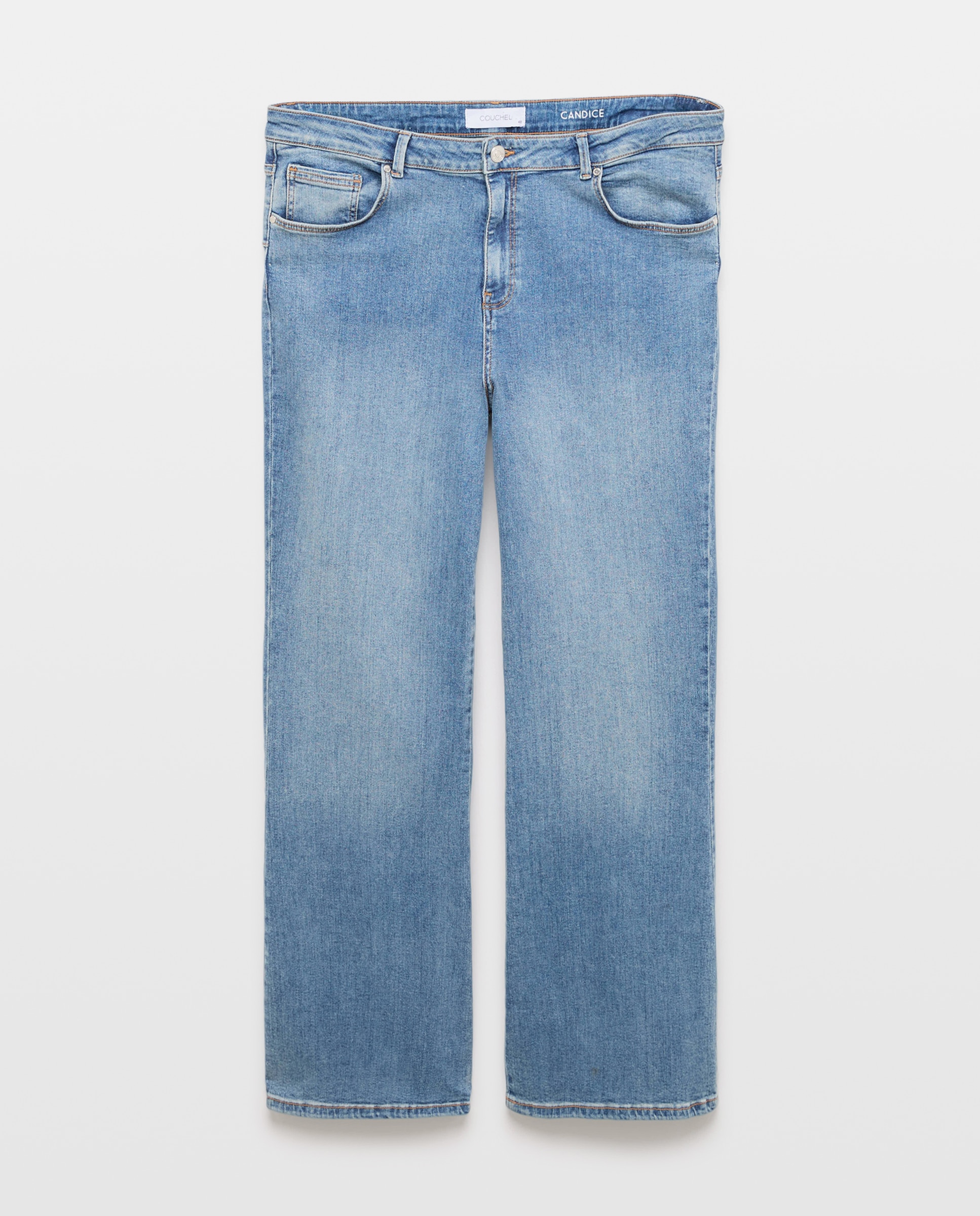 Jeans à boca de Sino Lisas Azul pálido-5