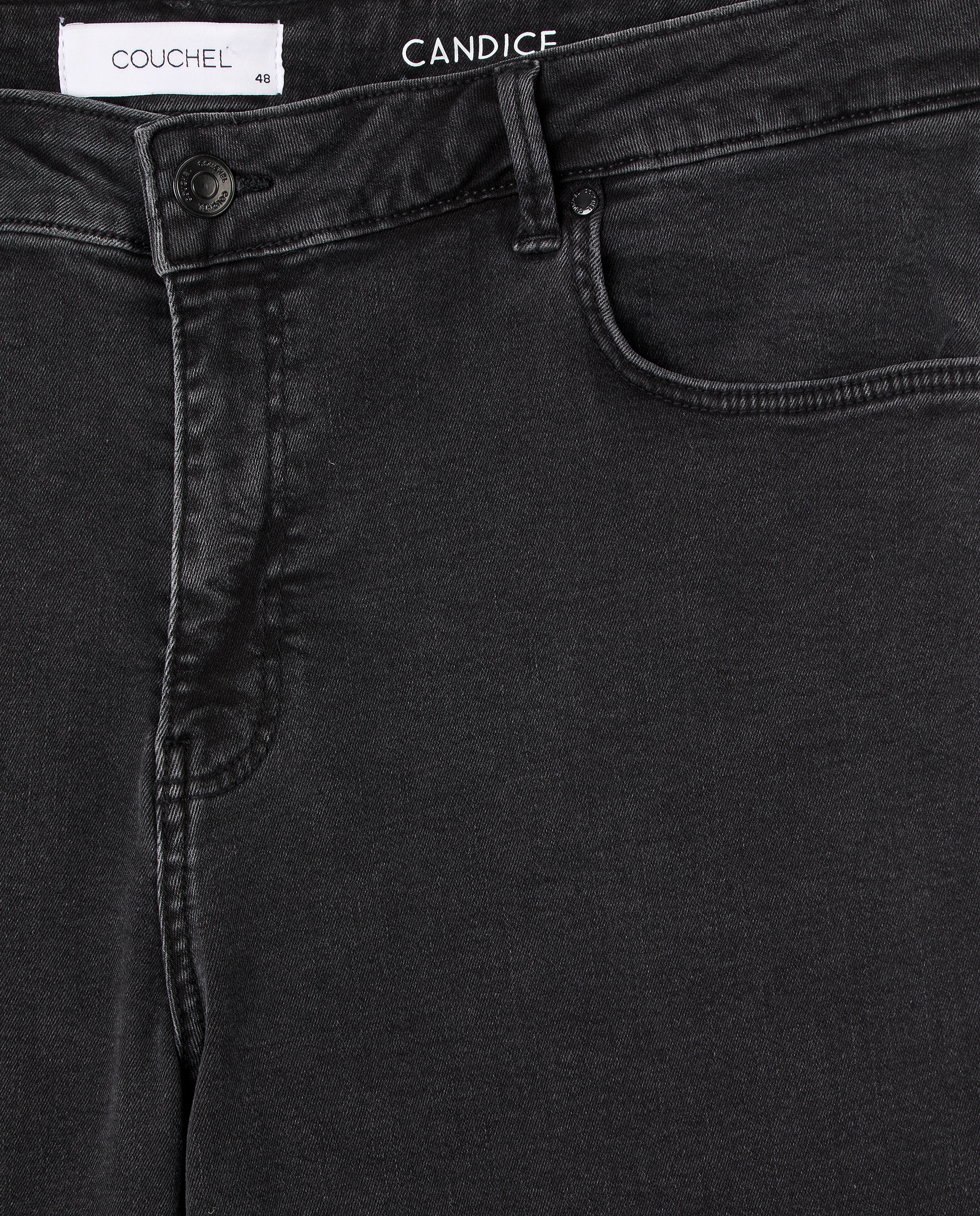 Jeans à boca de Sino Lisas Preto-6