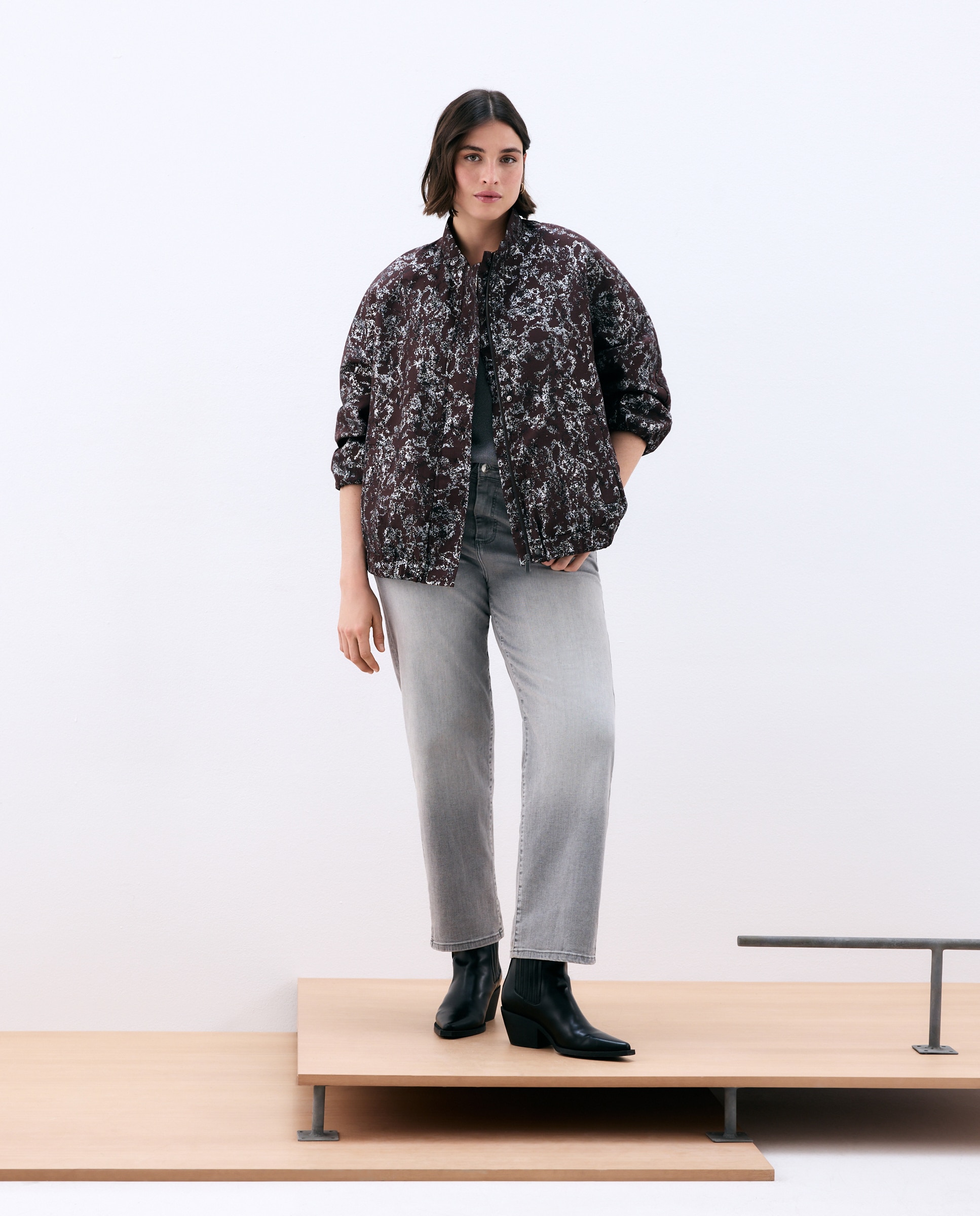 Vaquero recto de mujer Georgia - Couchel - 820 Gris medio 820 Gris medio-2
