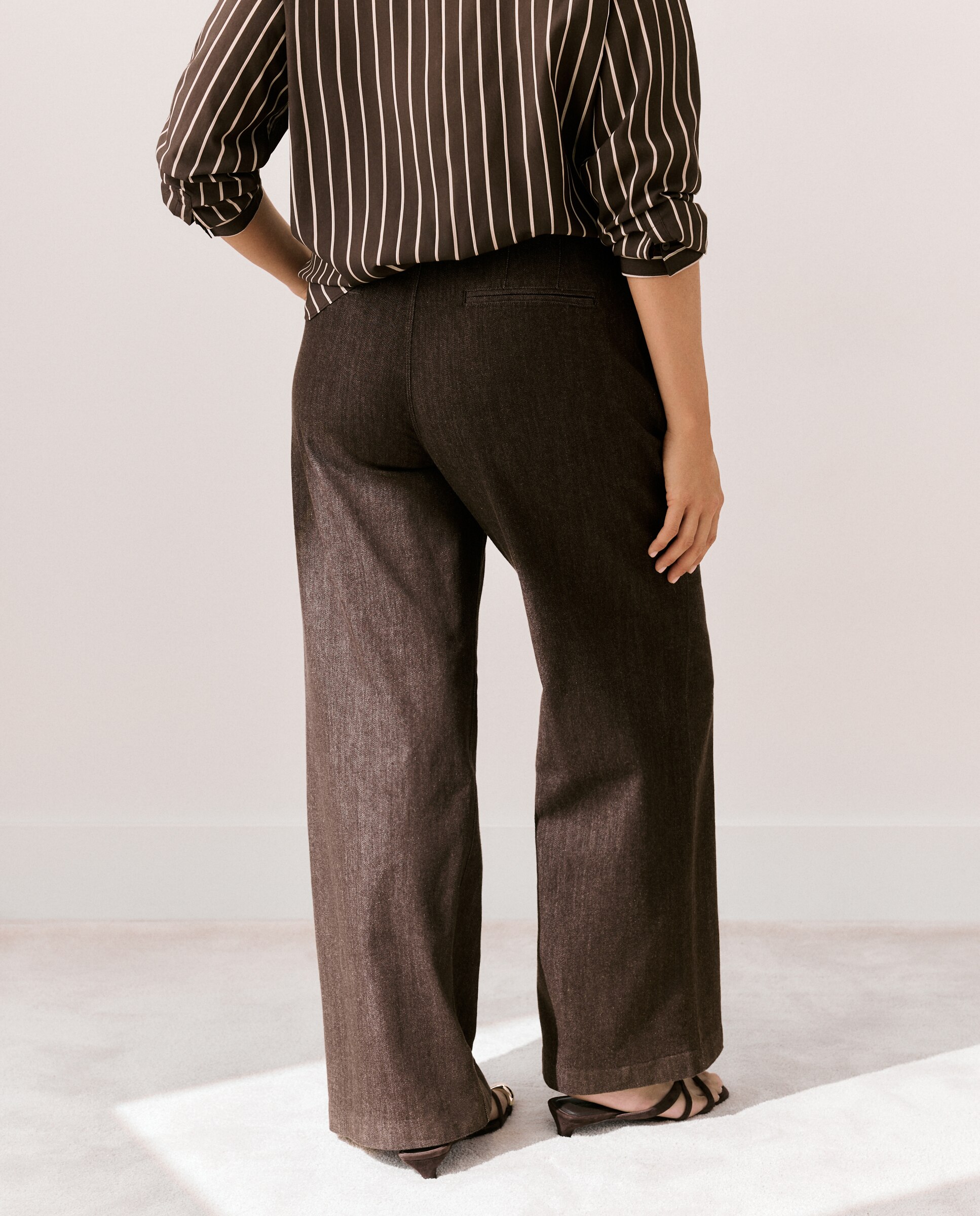 Jeans Look Total Castanho-3